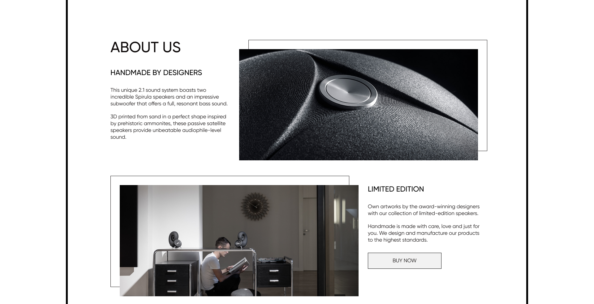 Landing Page for Spirulina speakers — Изображение №6 — Интерфейсы на Dprofile