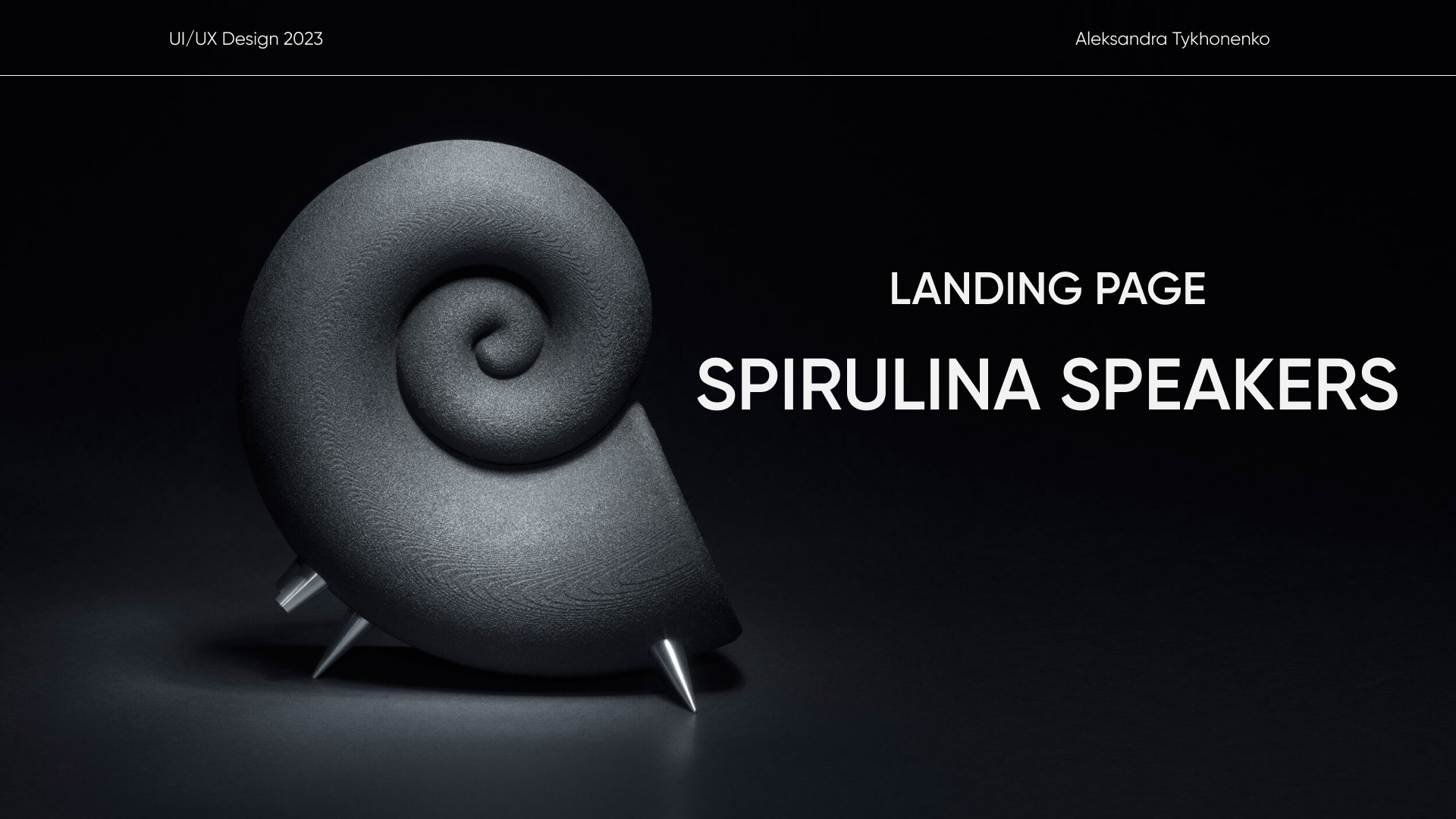 Landing Page for Spirulina speakers — Изображение №1 — Интерфейсы на Dprofile