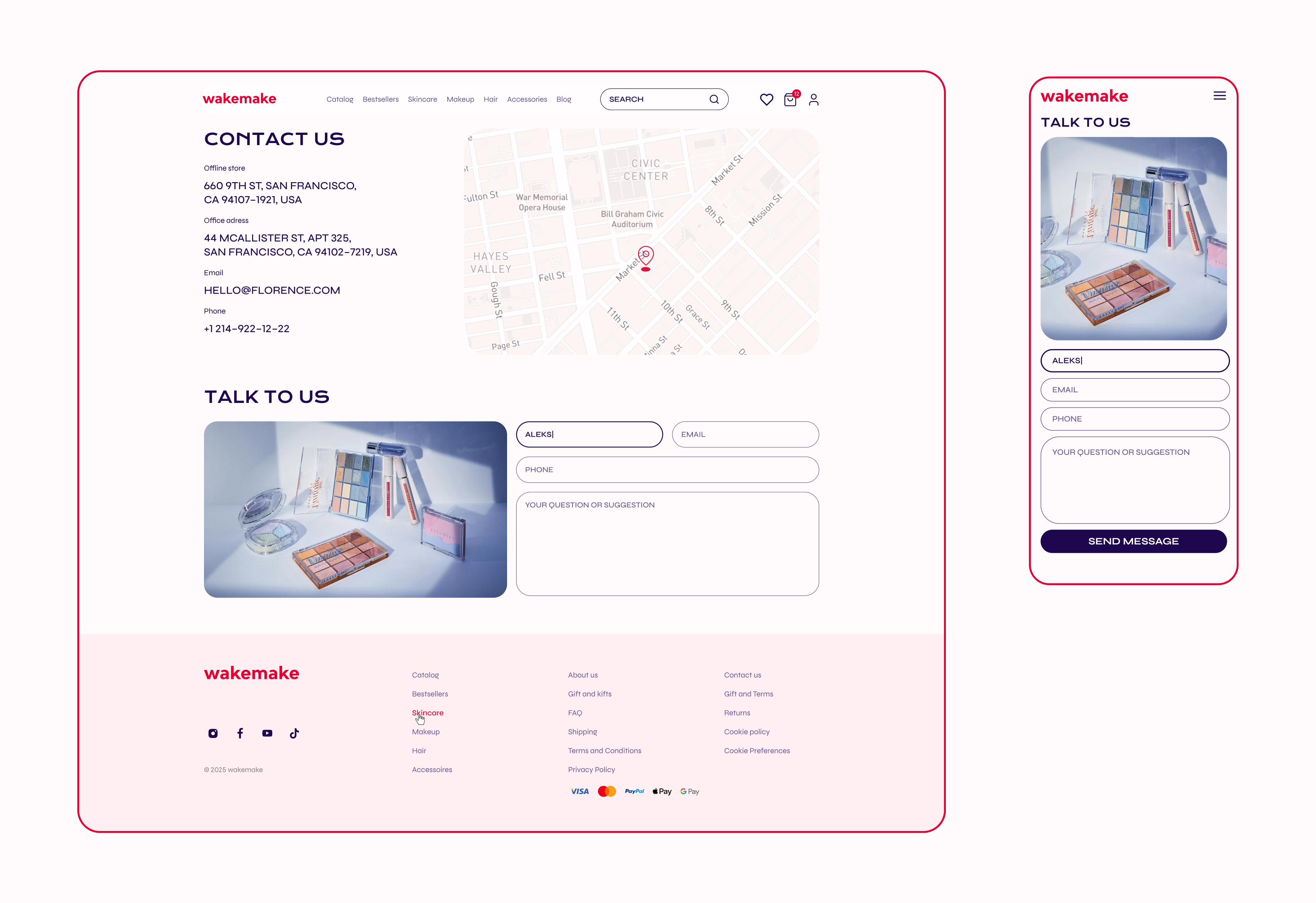 E-store wakemake cosmetics — Изображение №11 — Интерфейсы на Dprofile