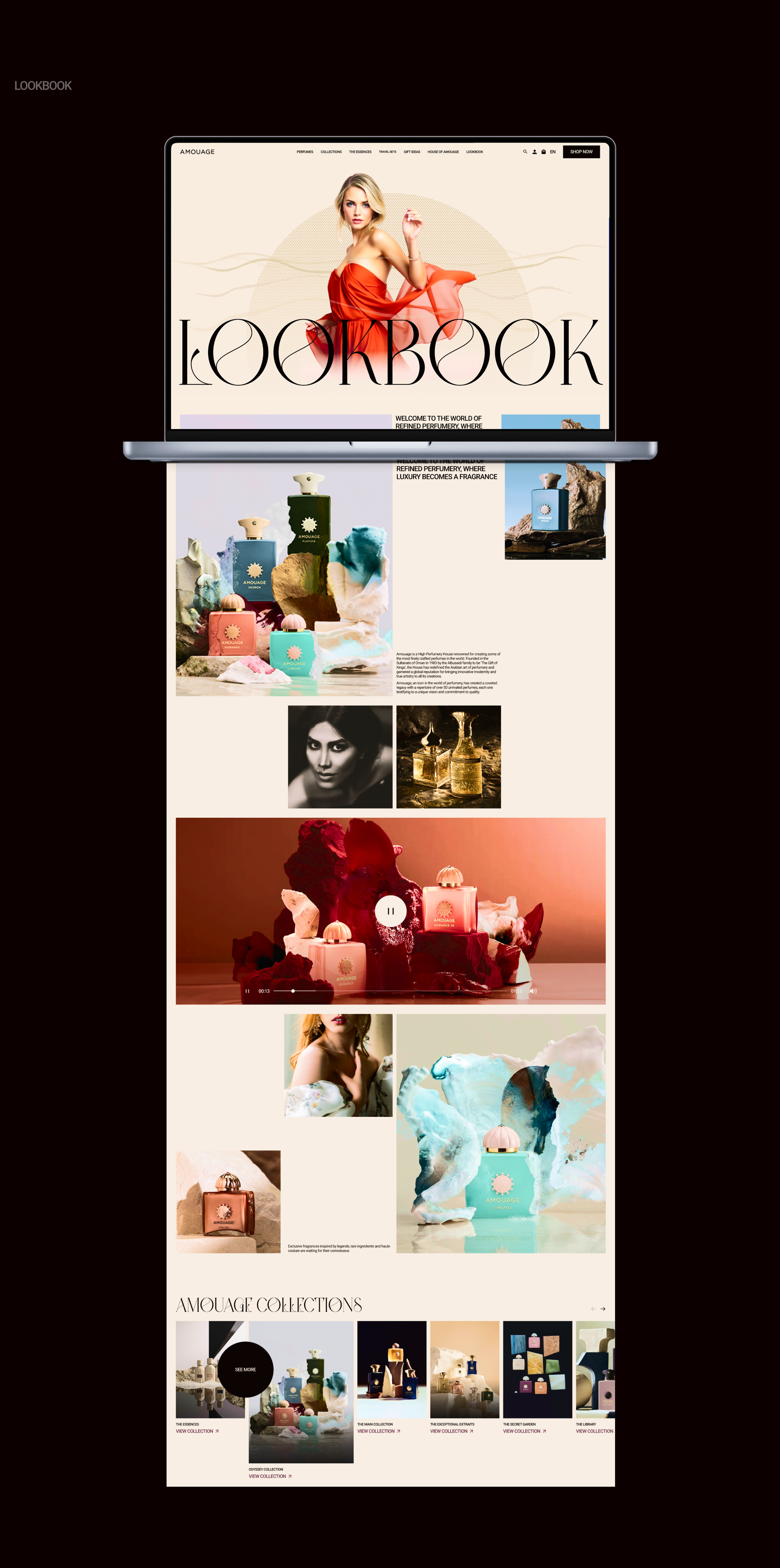 Amouage perfumes | E-commerce — Изображение №12 — Интерфейсы, Брендинг на Dprofile