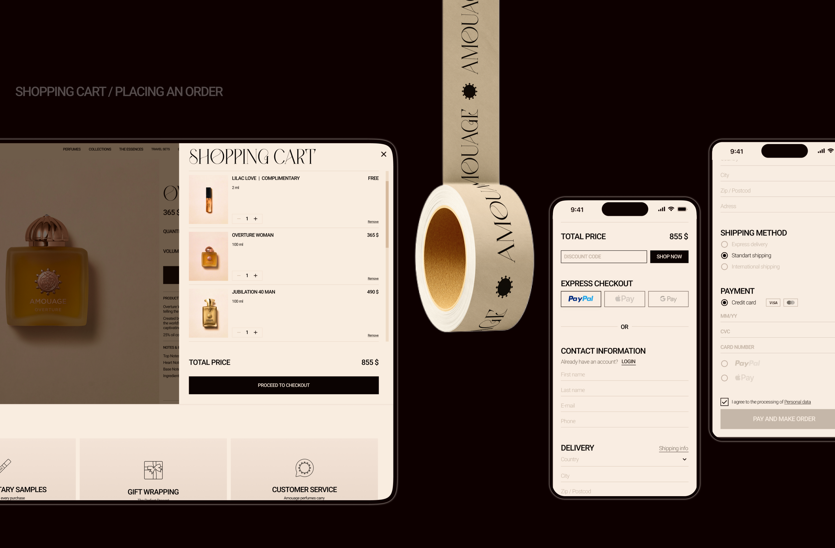 Amouage perfumes | E-commerce — Изображение №13 — Интерфейсы, Брендинг на Dprofile