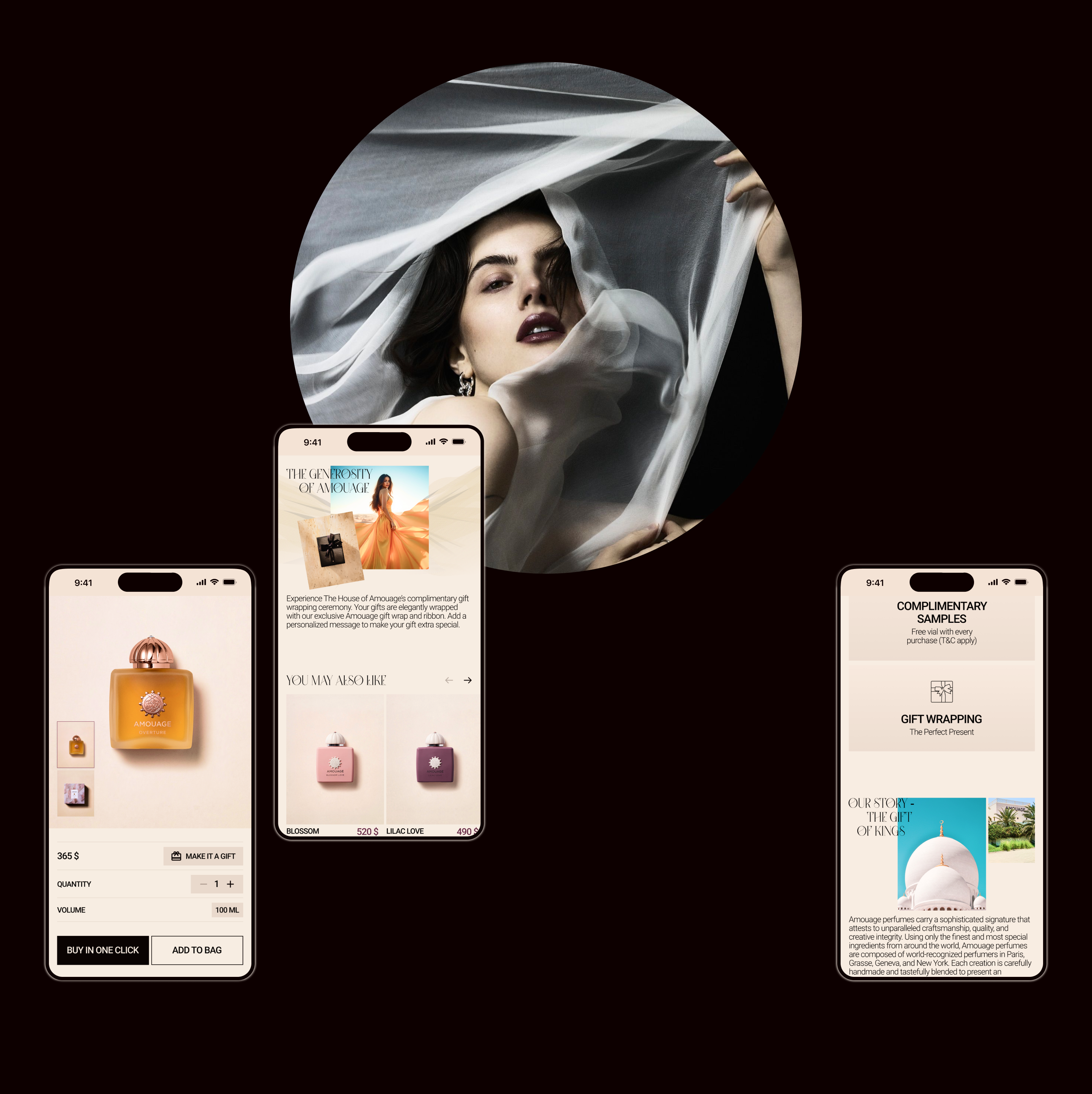 Amouage perfumes | E-commerce — Изображение №7 — Интерфейсы, Брендинг на Dprofile