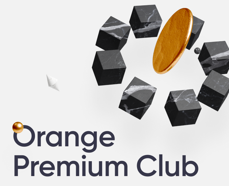 Orange Premium Club — Интерфейсы, 3D на Dprofile