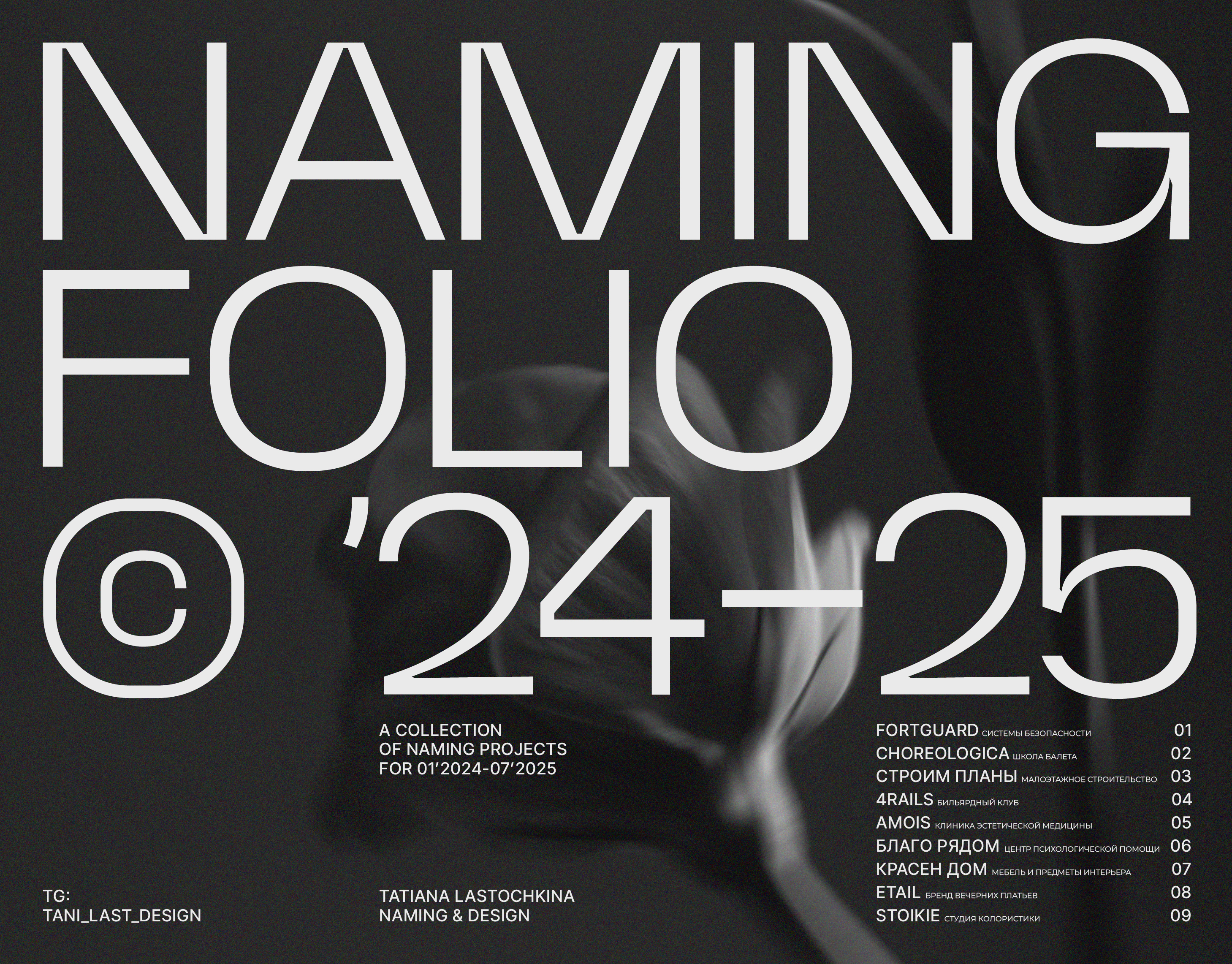 Namingfolio 2024-2025 | Нейминг — Изображение №1 — Брендинг, Маркетинг на Dprofile