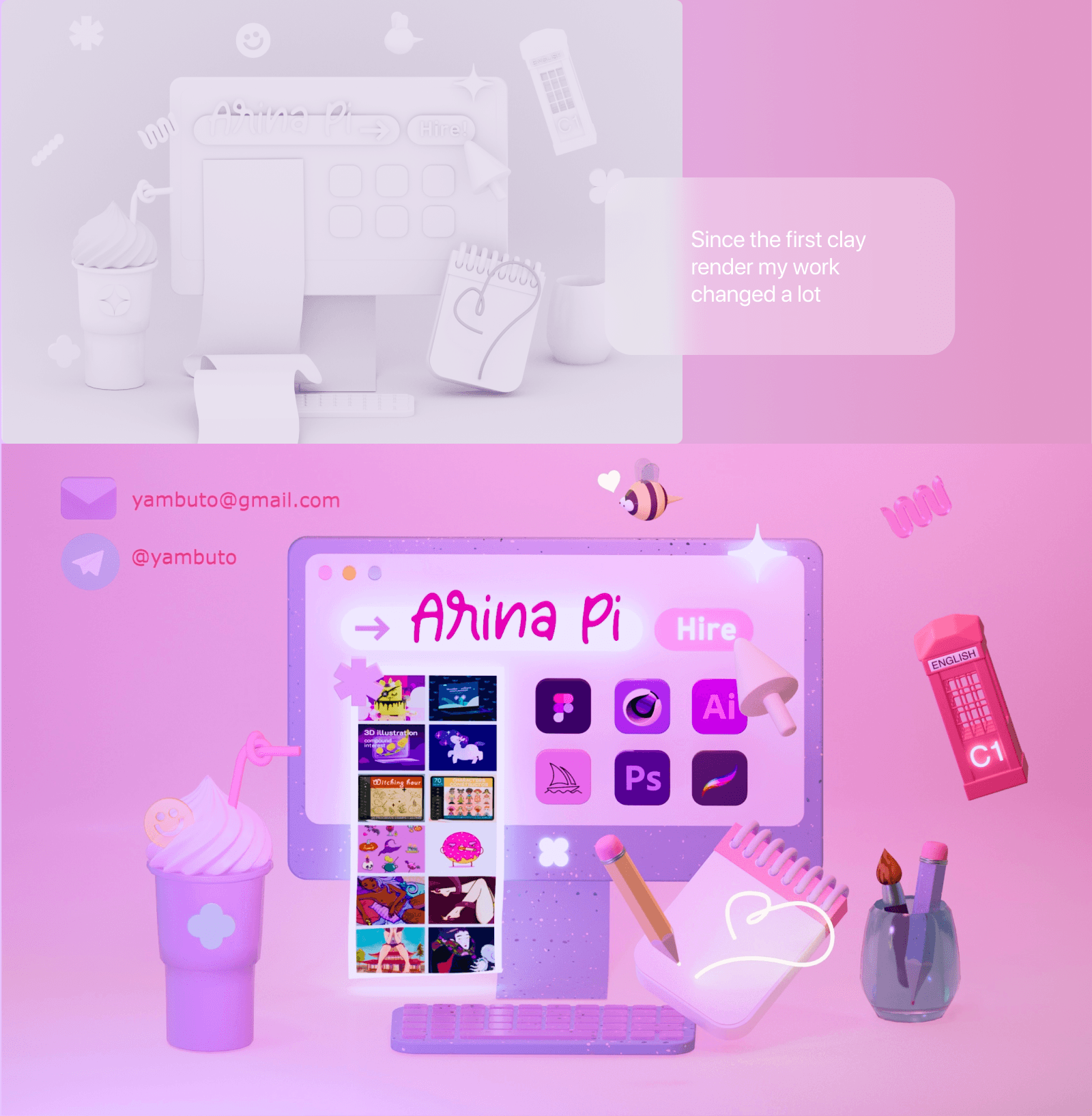 3D CV иллюстрация — Изображение №3 — Иллюстрация, 3D на Dprofile