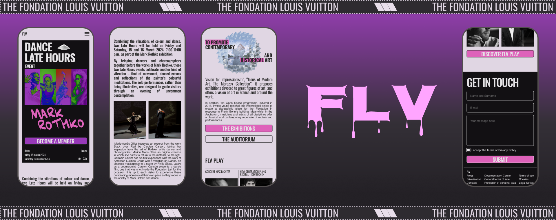 Fondation Louis Vuitton | Corporate Redesign concept — Изображение №4 — Интерфейсы на Dprofile