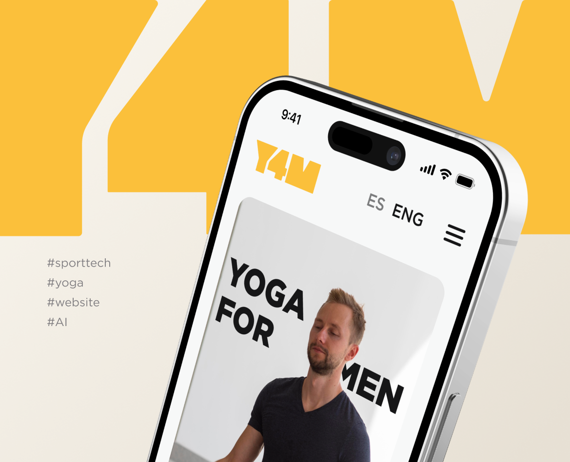 Yoga for Men — онлайн-платформа для занятий йогой — Интерфейсы на Dprofile