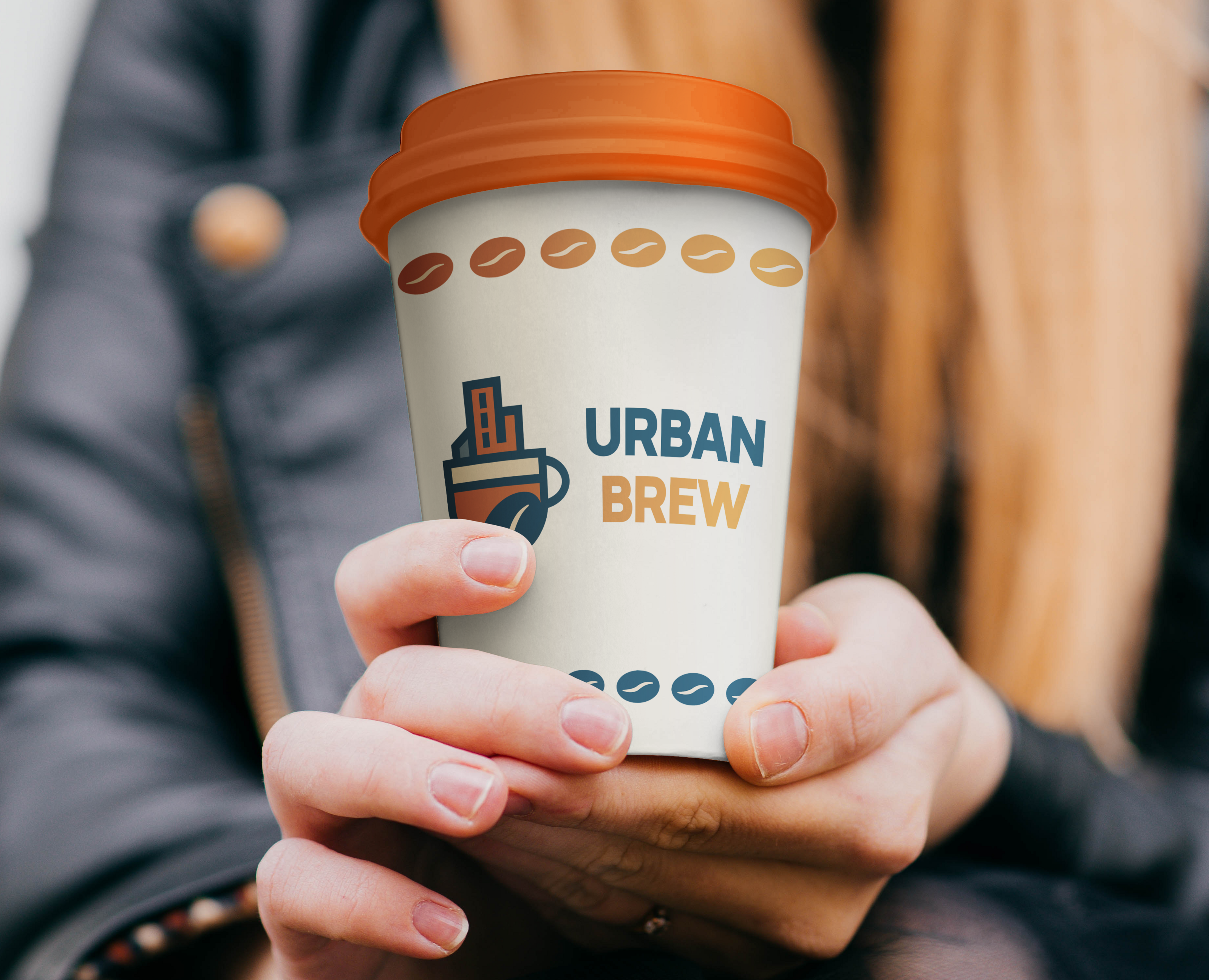 Логотип кофейни Urban brew — Брендинг на Dprofile