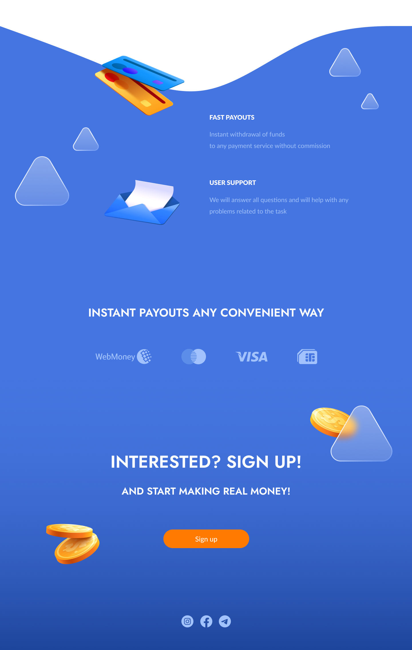 Landing page CashForApp — Изображение №3 — Интерфейсы на Dprofile
