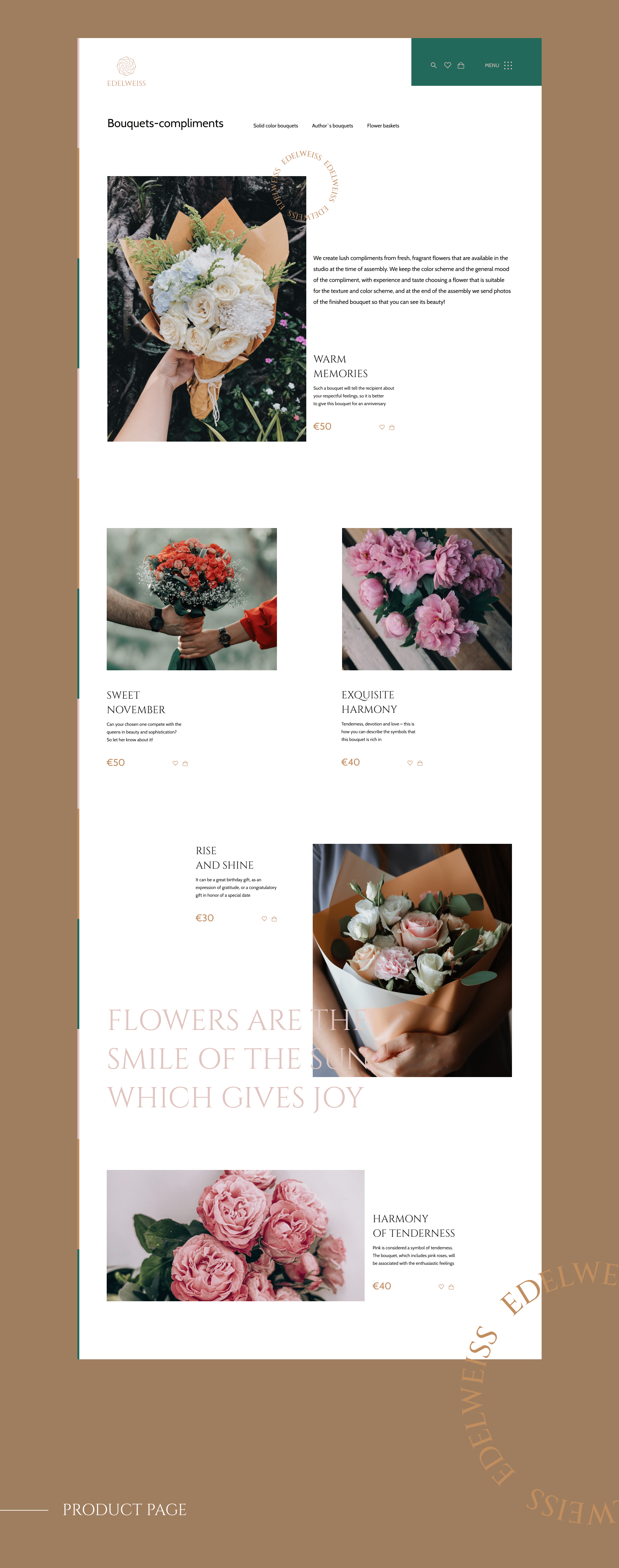 Flower delivery website — Изображение №5 — Интерфейсы на Dprofile