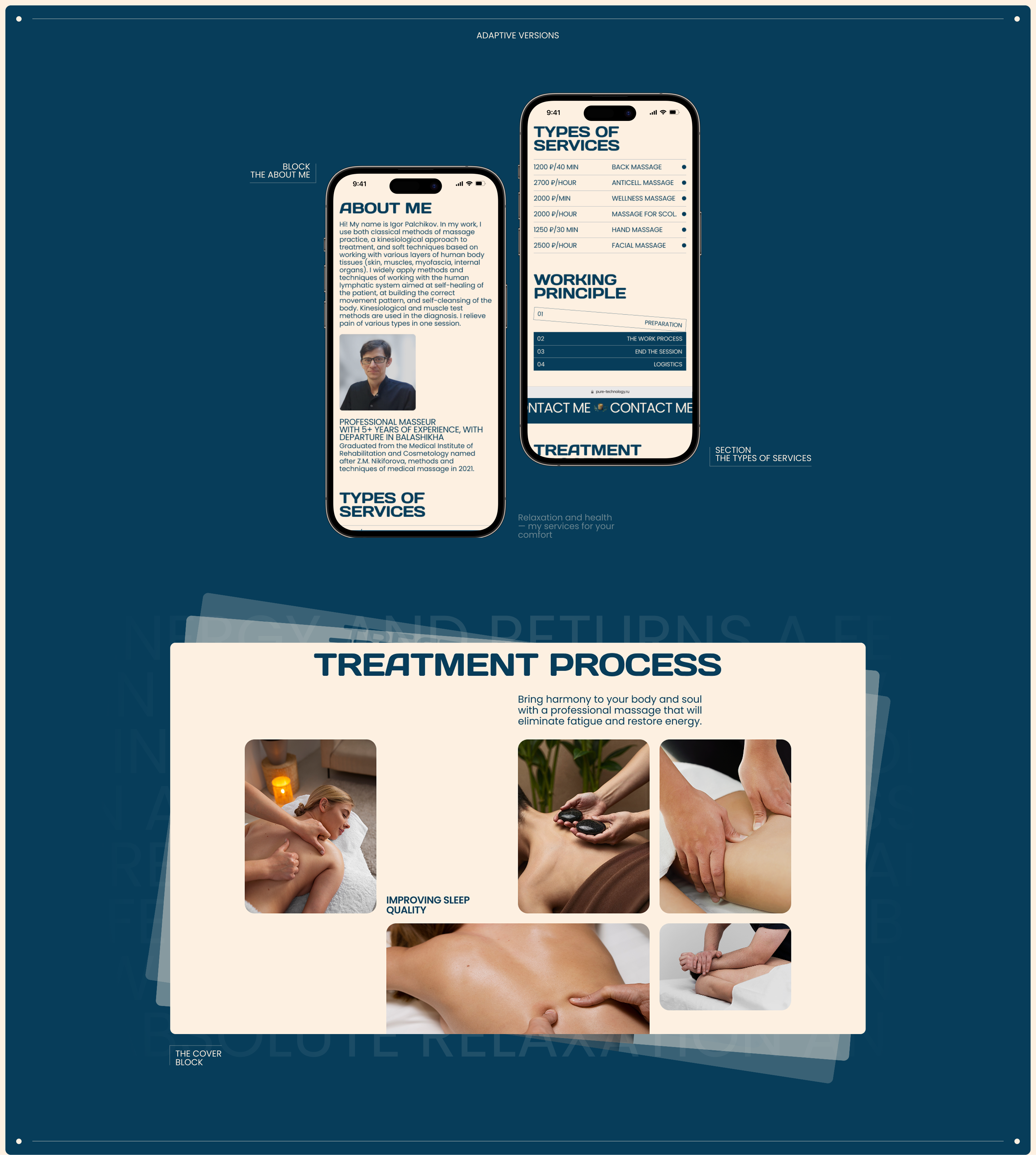 MASSEUR — Изображение №6 — Интерфейсы на Dprofile