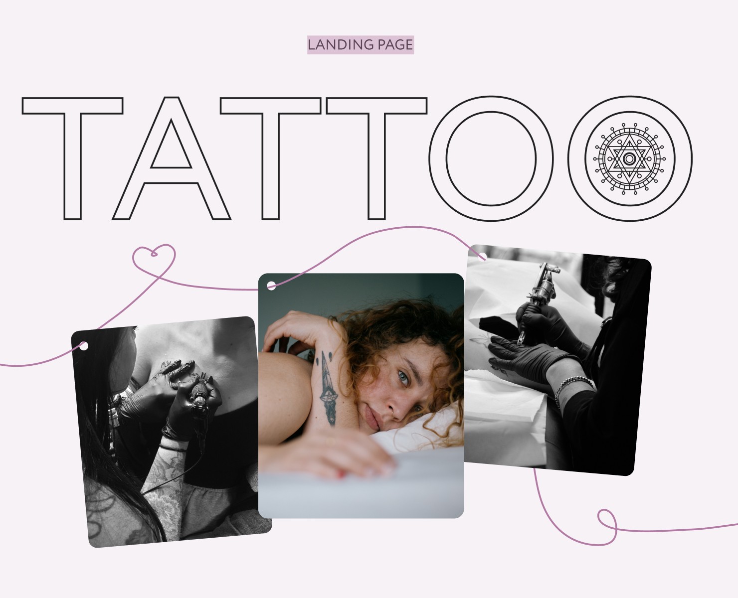 Landing page|Tattoo studio — Интерфейсы на Dprofile