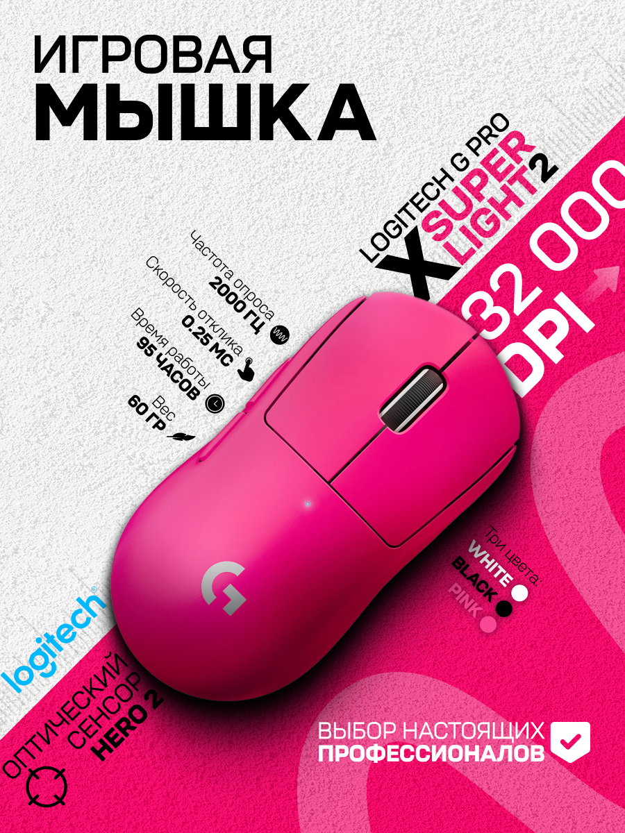 Инфографика мышки Logitech G Pro X Superlight 2 — Изображение №6 — Графика, Маркетинг на Dprofile