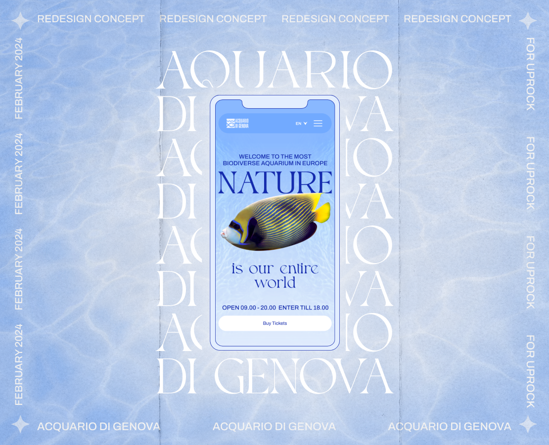 Acquario di Genova — Интерфейсы, Брендинг на Dprofile