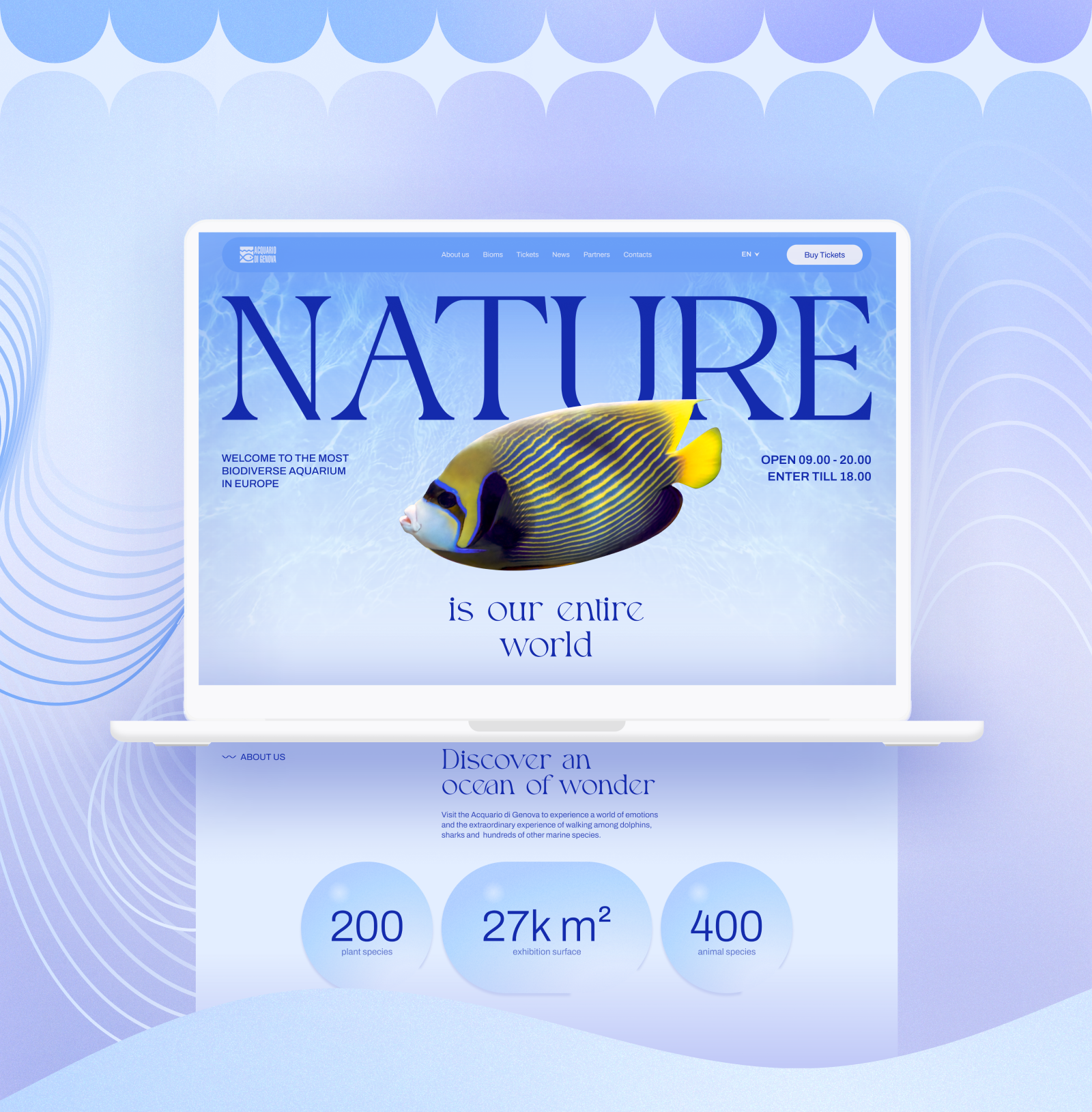 Acquario di Genova — Изображение №3 — Интерфейсы, Брендинг на Dprofile