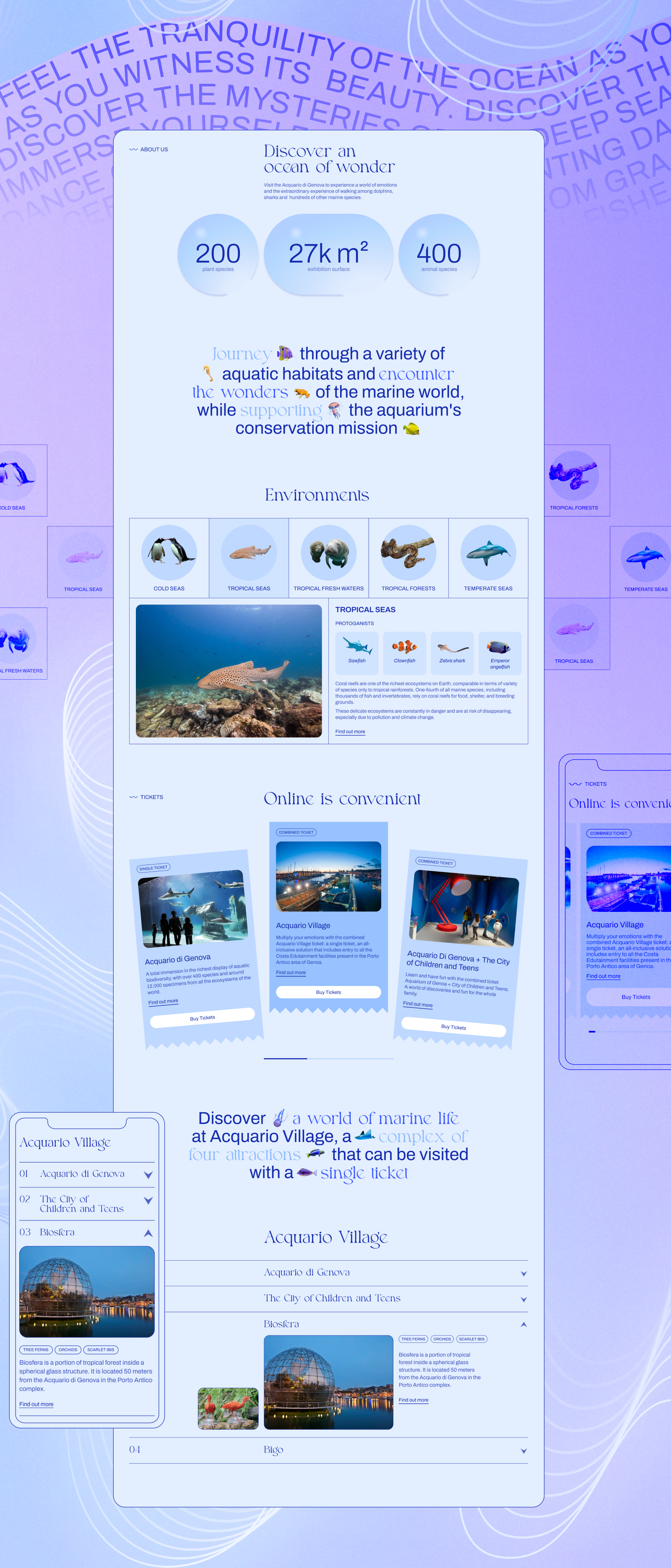 Acquario di Genova — Изображение №5 — Интерфейсы, Брендинг на Dprofile
