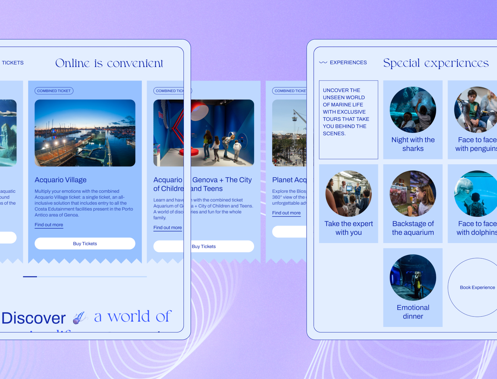 Acquario di Genova — Изображение №7 — Интерфейсы, Брендинг на Dprofile