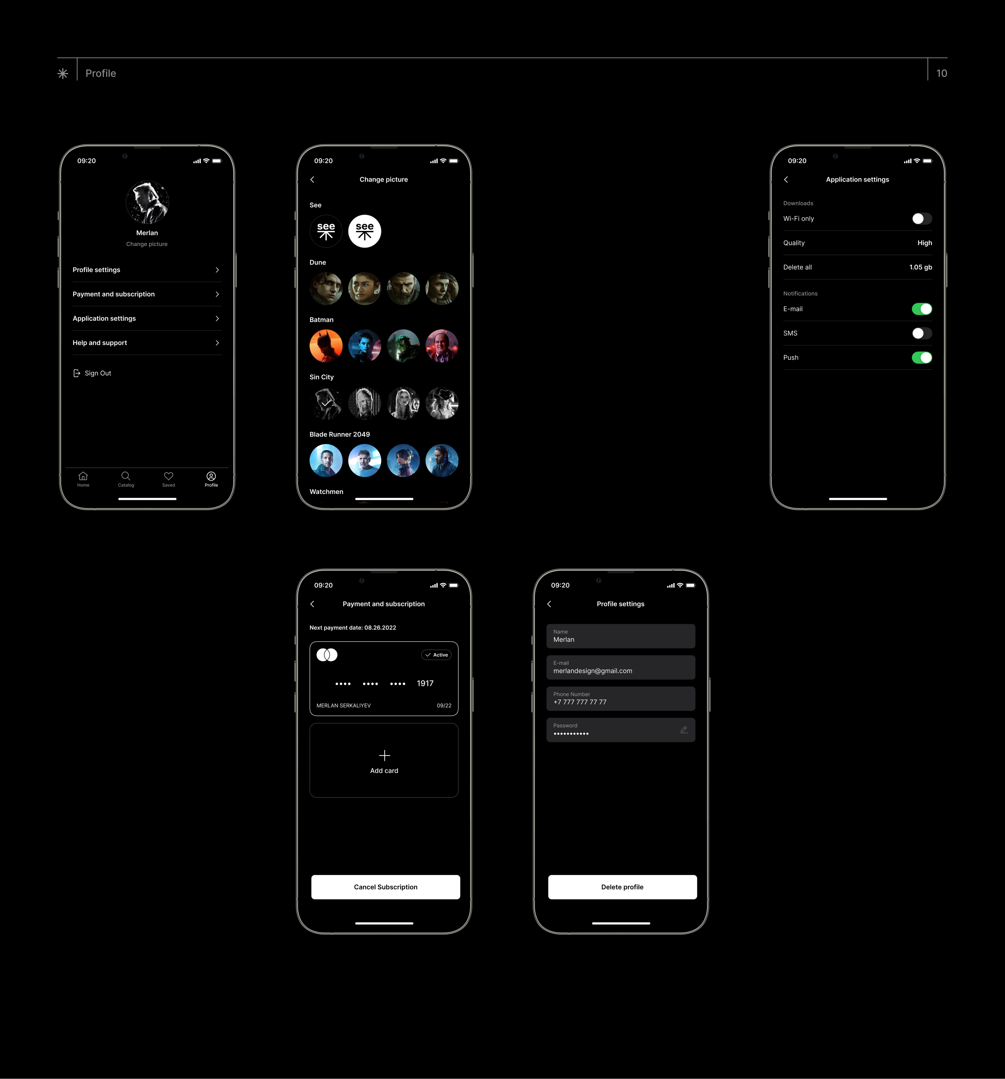 See - Online Cinema App — Изображение №15 — Интерфейсы, Брендинг на Dprofile