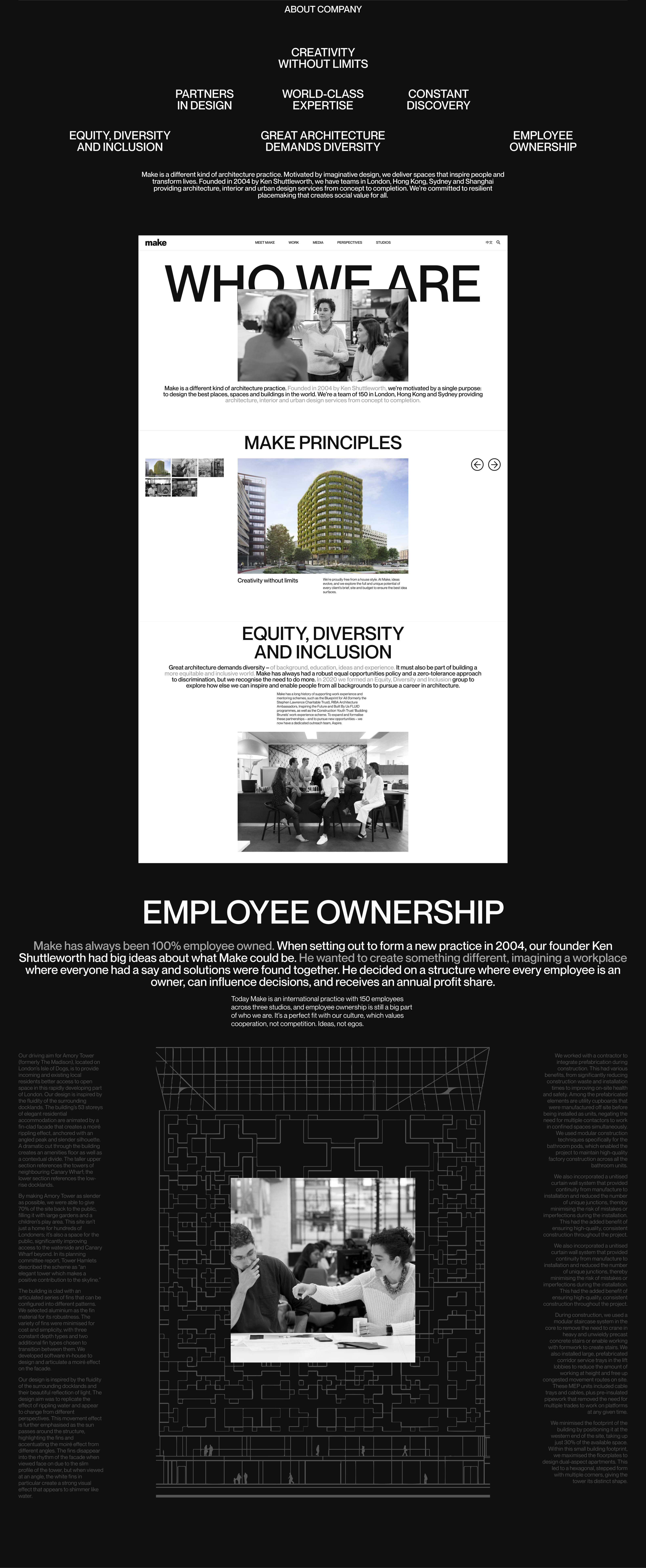 Make Architects. Corporate Website — Изображение №8 — Интерфейсы, Графика на Dprofile