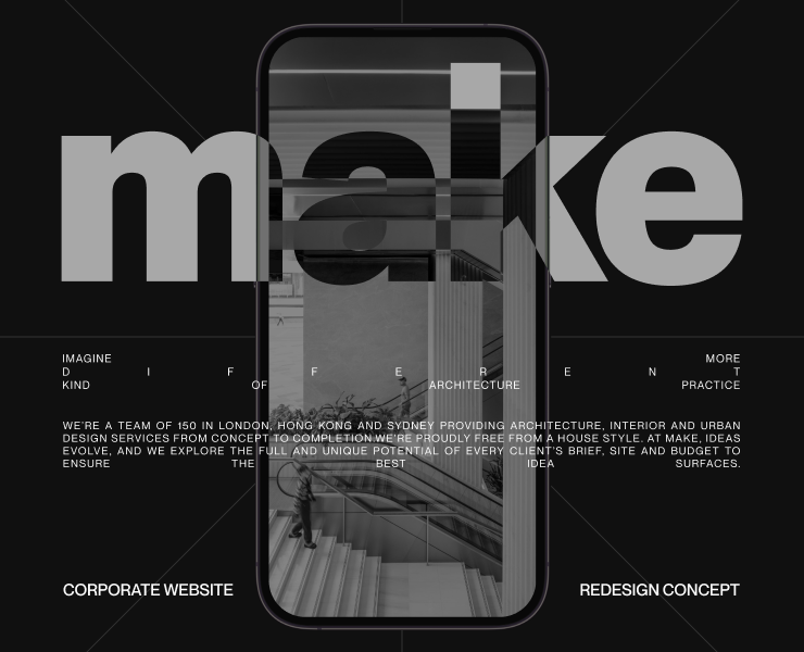 Make Architects. Corporate Website — Интерфейсы, Графика на Dprofile