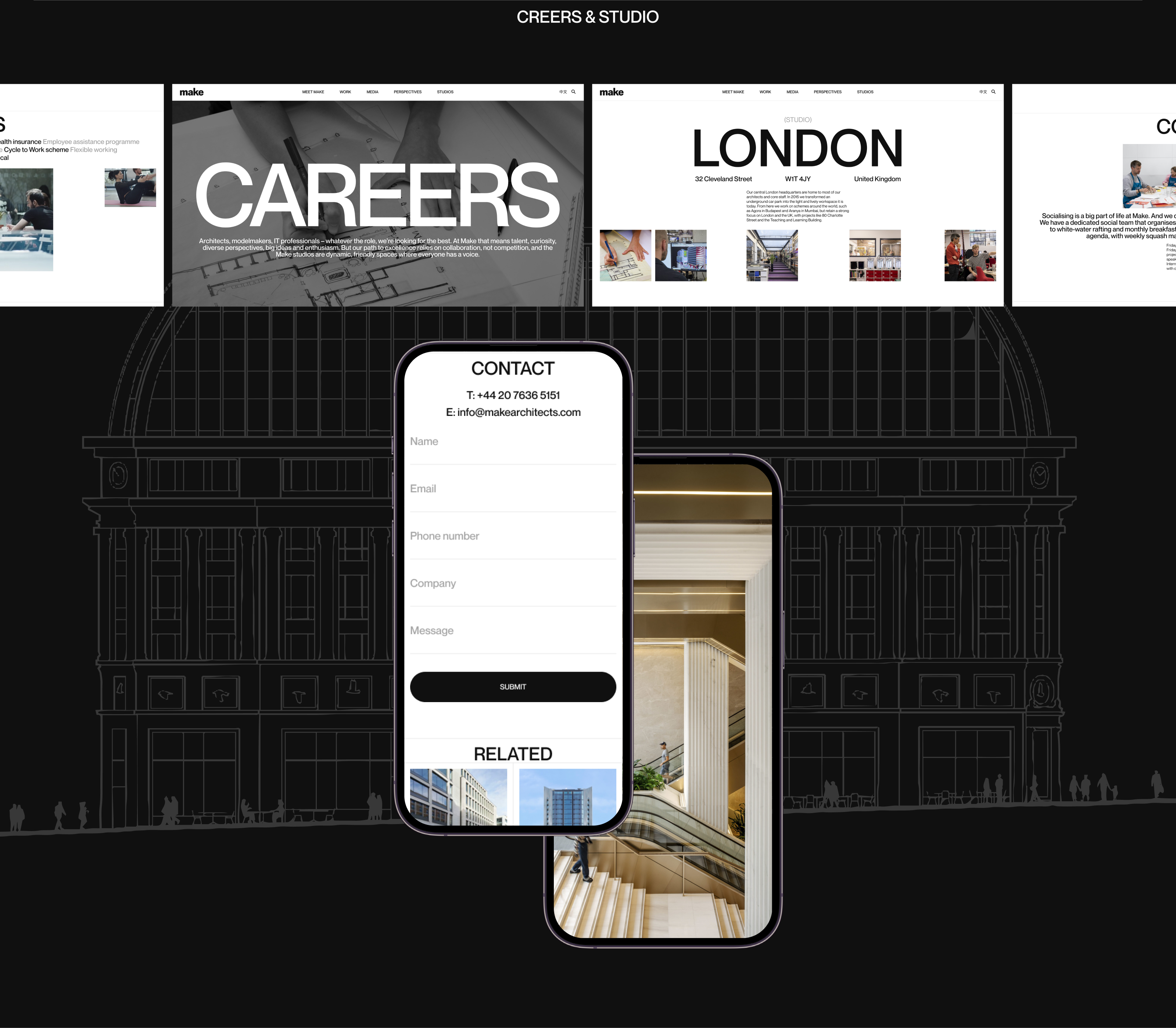 Make Architects. Corporate Website — Изображение №9 — Интерфейсы, Графика на Dprofile