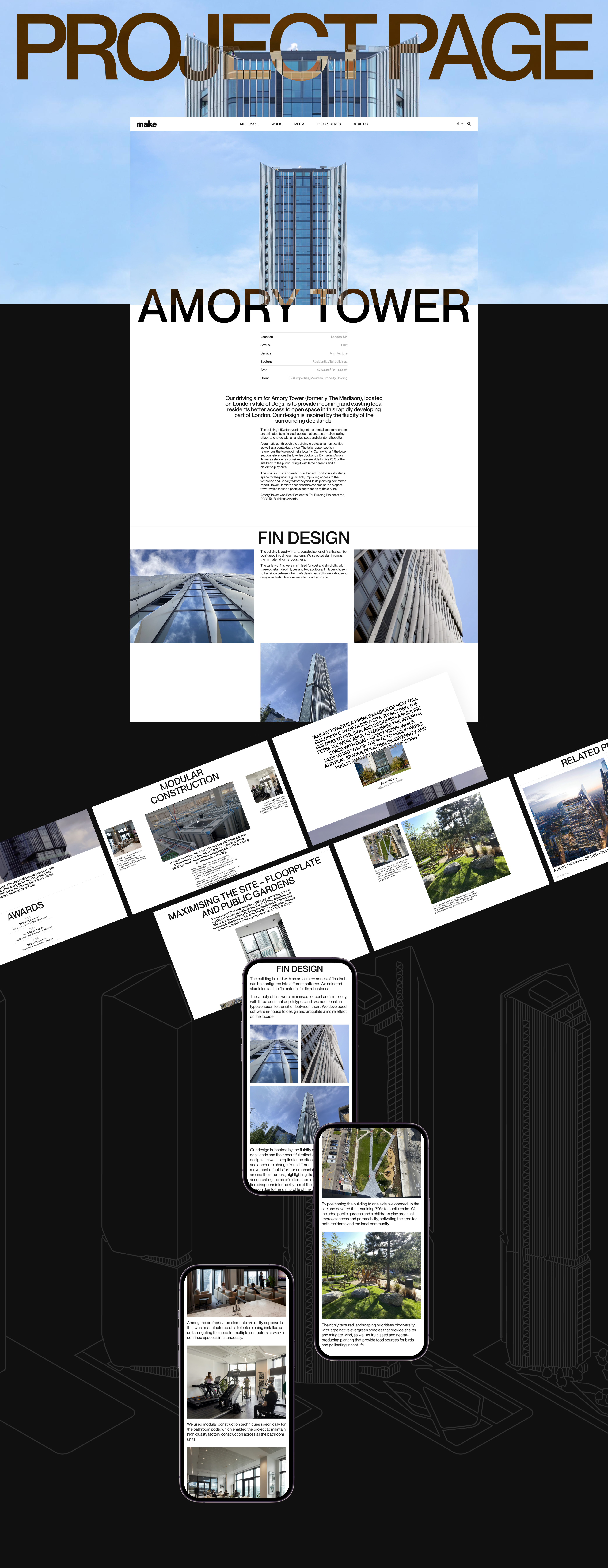 Make Architects. Corporate Website — Изображение №6 — Интерфейсы, Графика на Dprofile