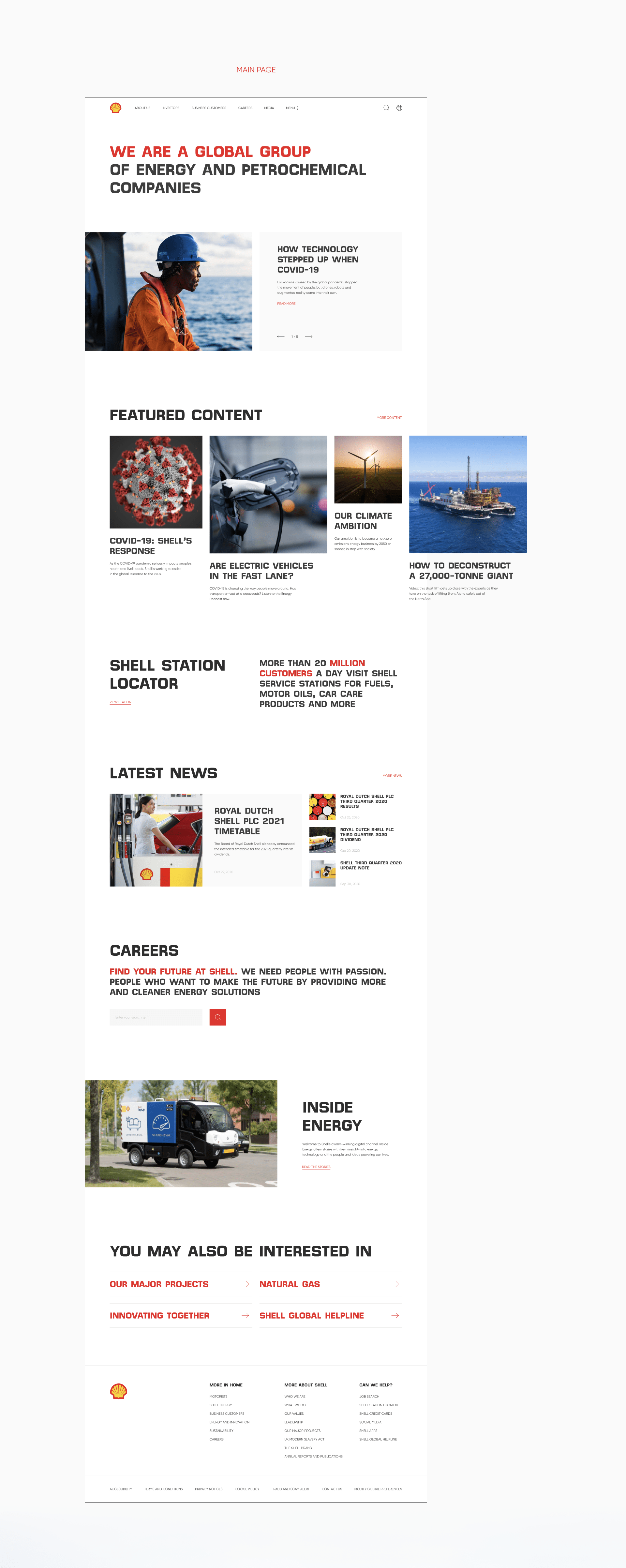 Shell — corporate site — Изображение №3 — Интерфейсы на Dprofile