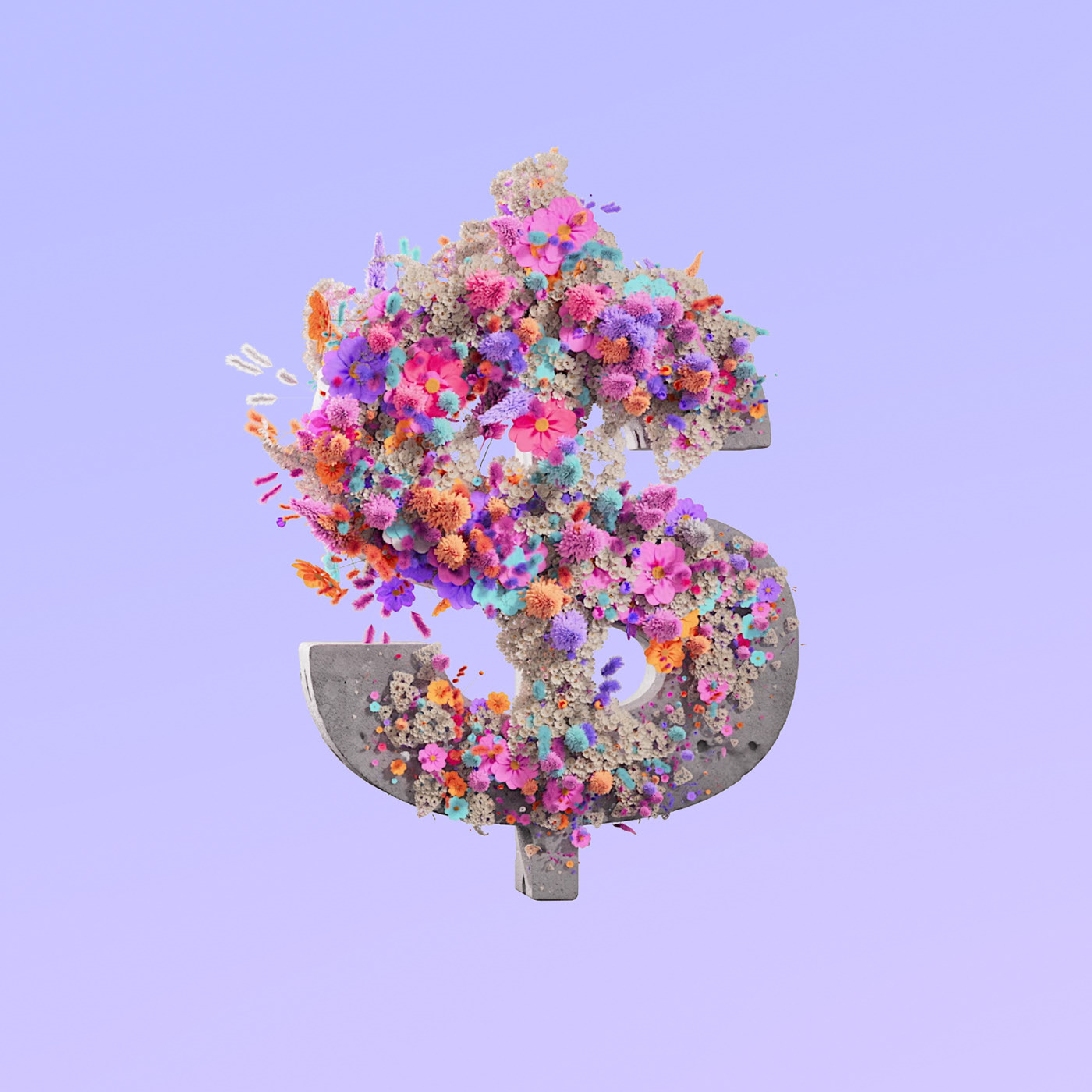 Flower 3D Typography Animation — Изображение №42 — 3D, Анимация на Dprofile