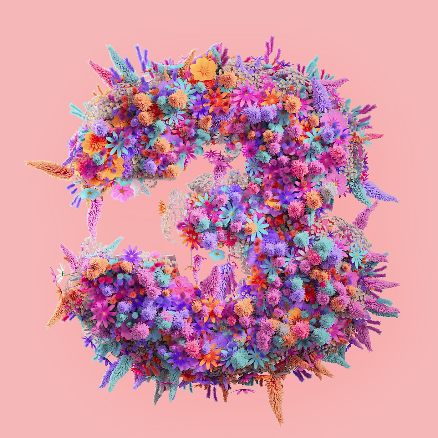 Flower 3D Typography Animation — Изображение №30 — 3D, Анимация на Dprofile