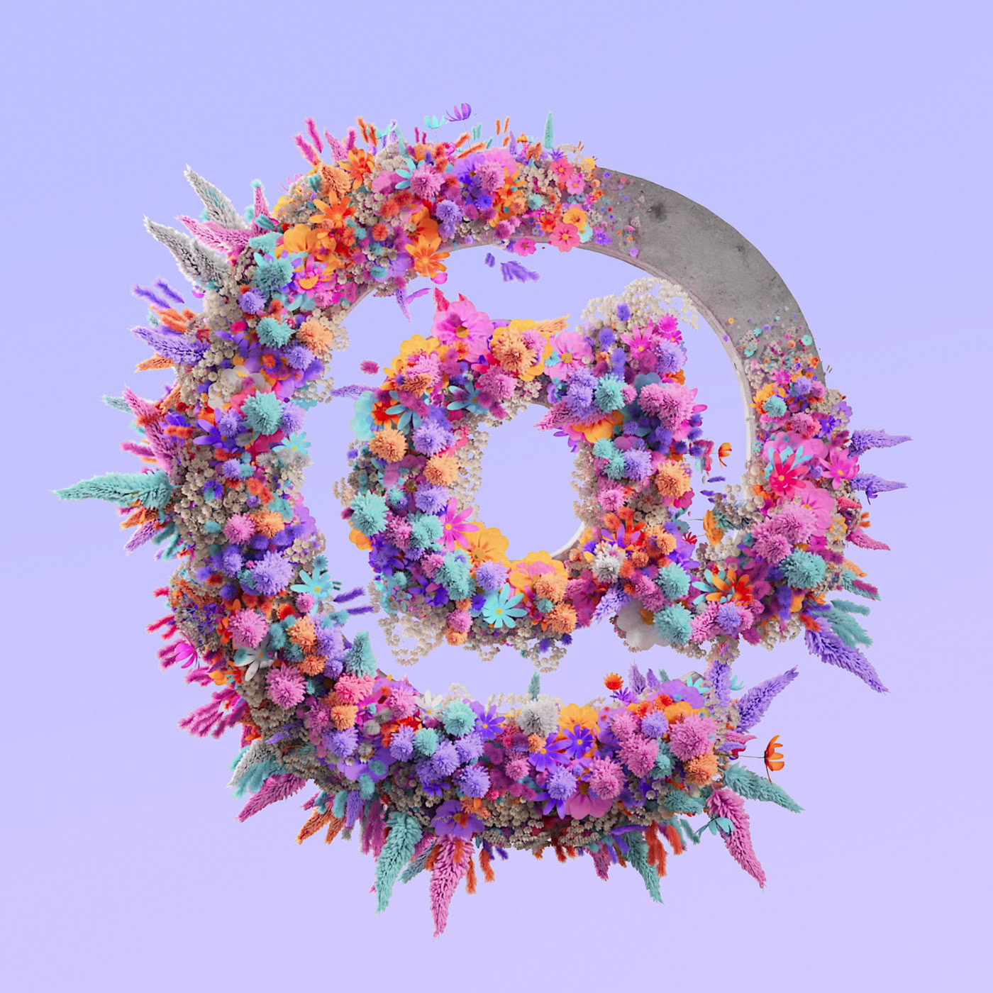 Flower 3D Typography Animation — Изображение №47 — 3D, Анимация на Dprofile