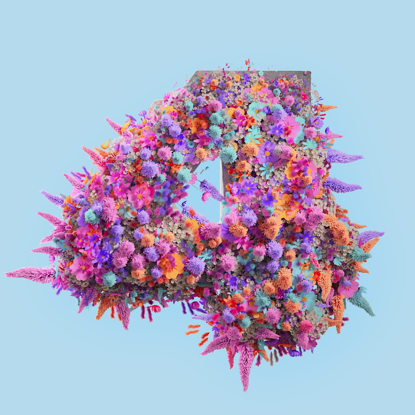 Flower 3D Typography Animation — Изображение №31 — 3D, Анимация на Dprofile