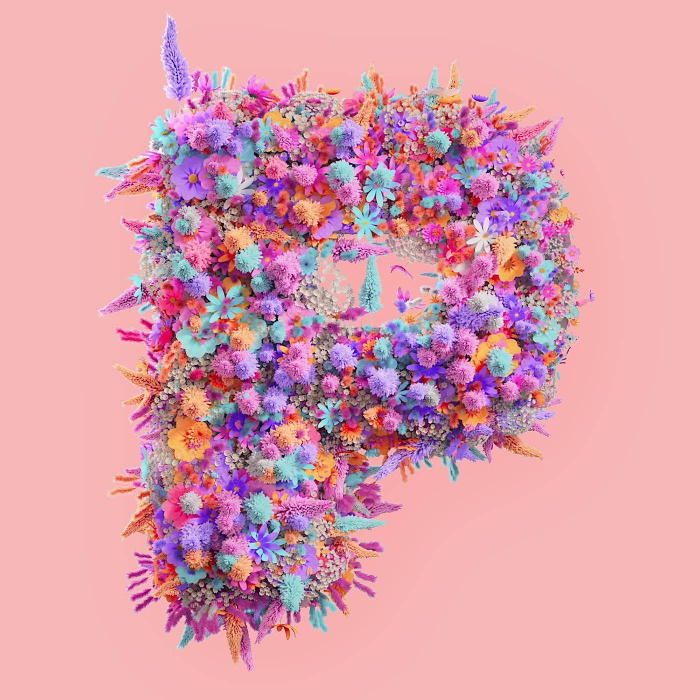 Flower 3D Typography Animation — Изображение №15 — 3D, Анимация на Dprofile