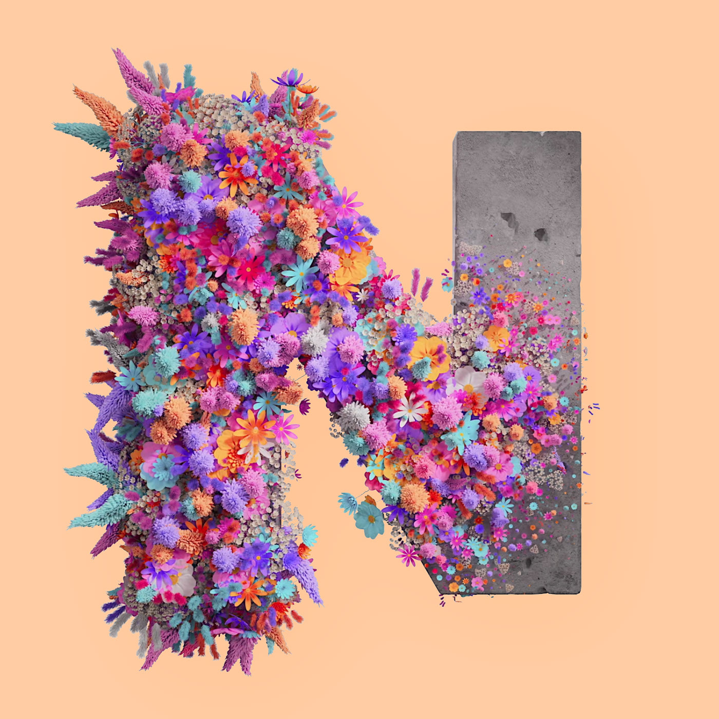Flower 3D Typography Animation — Изображение №13 — 3D, Анимация на Dprofile