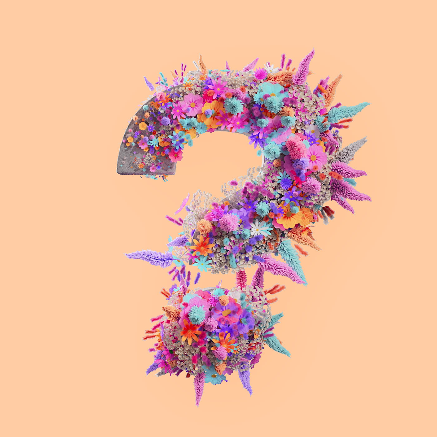 Flower 3D Typography Animation — Изображение №52 — 3D, Анимация на Dprofile