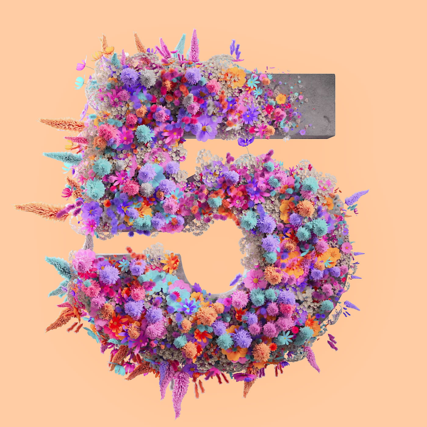 Flower 3D Typography Animation — Изображение №32 — 3D, Анимация на Dprofile