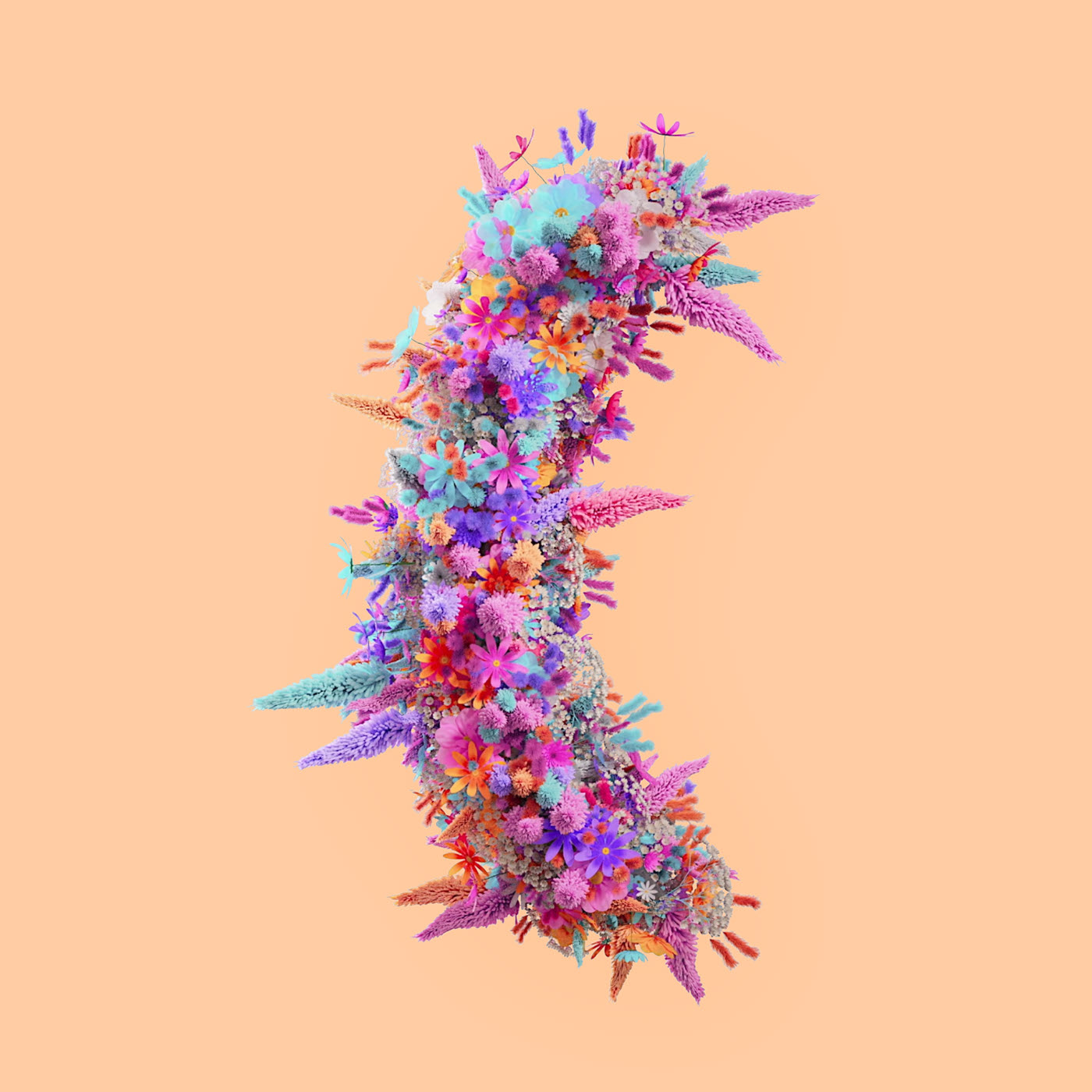 Flower 3D Typography Animation — Изображение №46 — 3D, Анимация на Dprofile