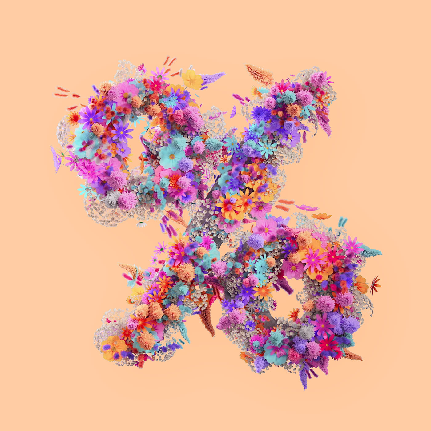 Flower 3D Typography Animation — Изображение №45 — 3D, Анимация на Dprofile