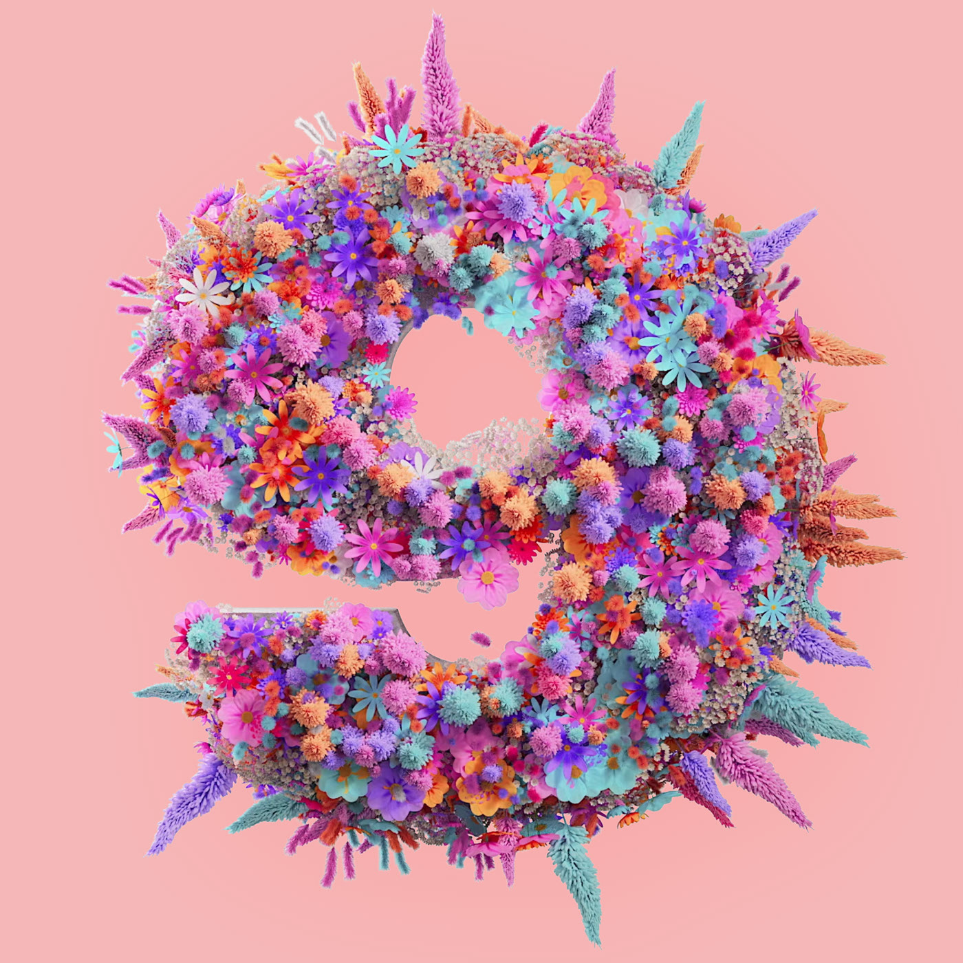 Flower 3D Typography Animation — Изображение №36 — 3D, Анимация на Dprofile