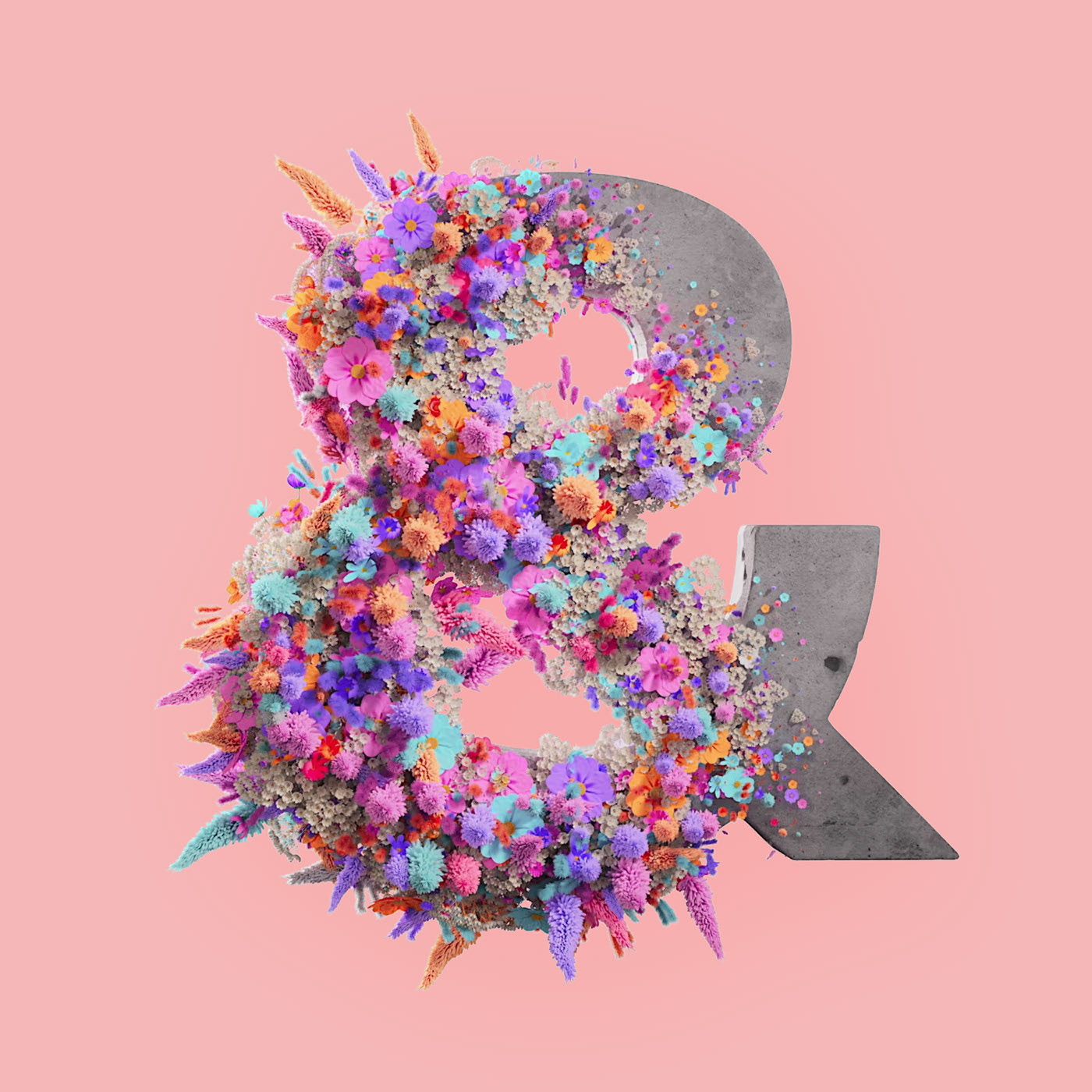 Flower 3D Typography Animation — Изображение №44 — 3D, Анимация на Dprofile