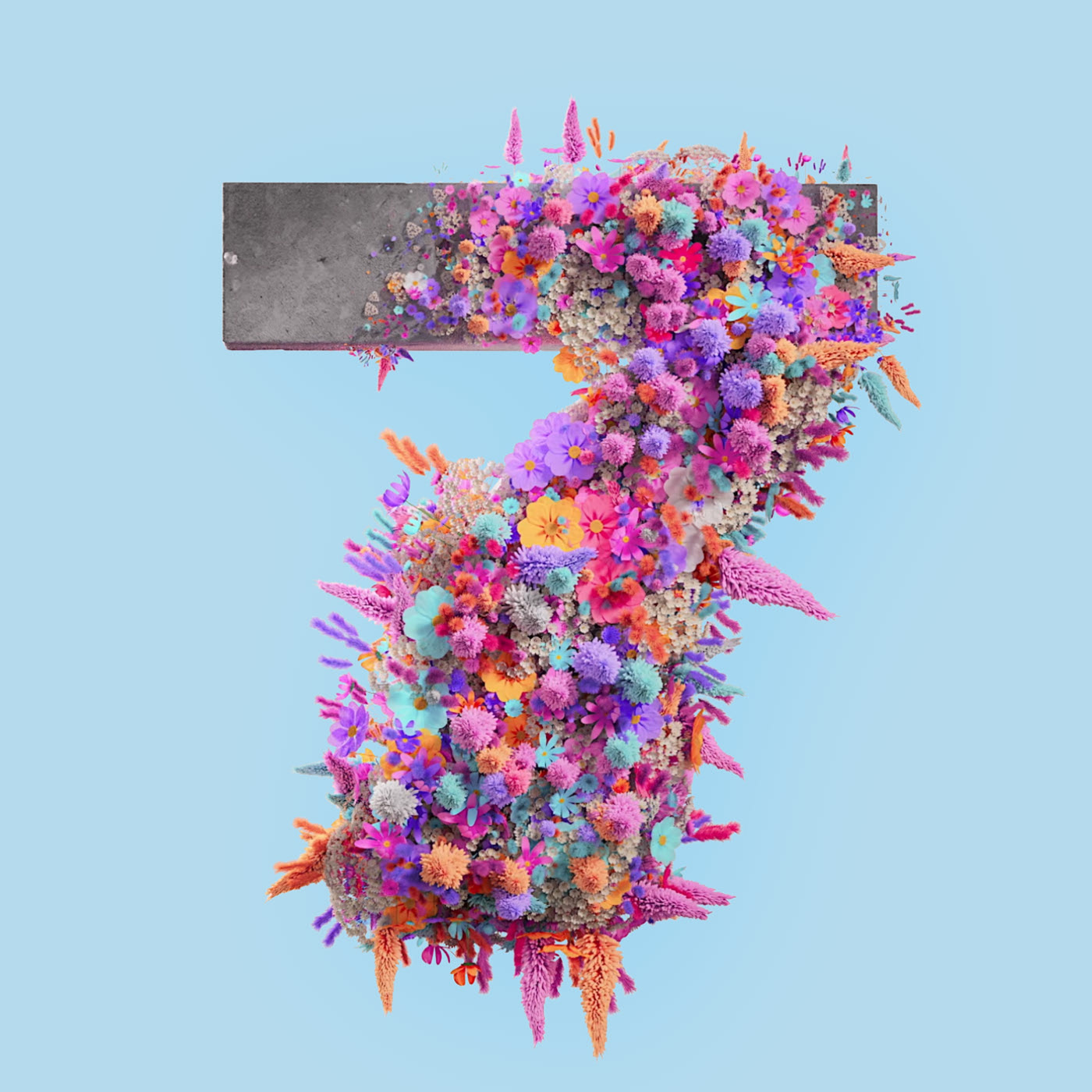 Flower 3D Typography Animation — Изображение №34 — 3D, Анимация на Dprofile