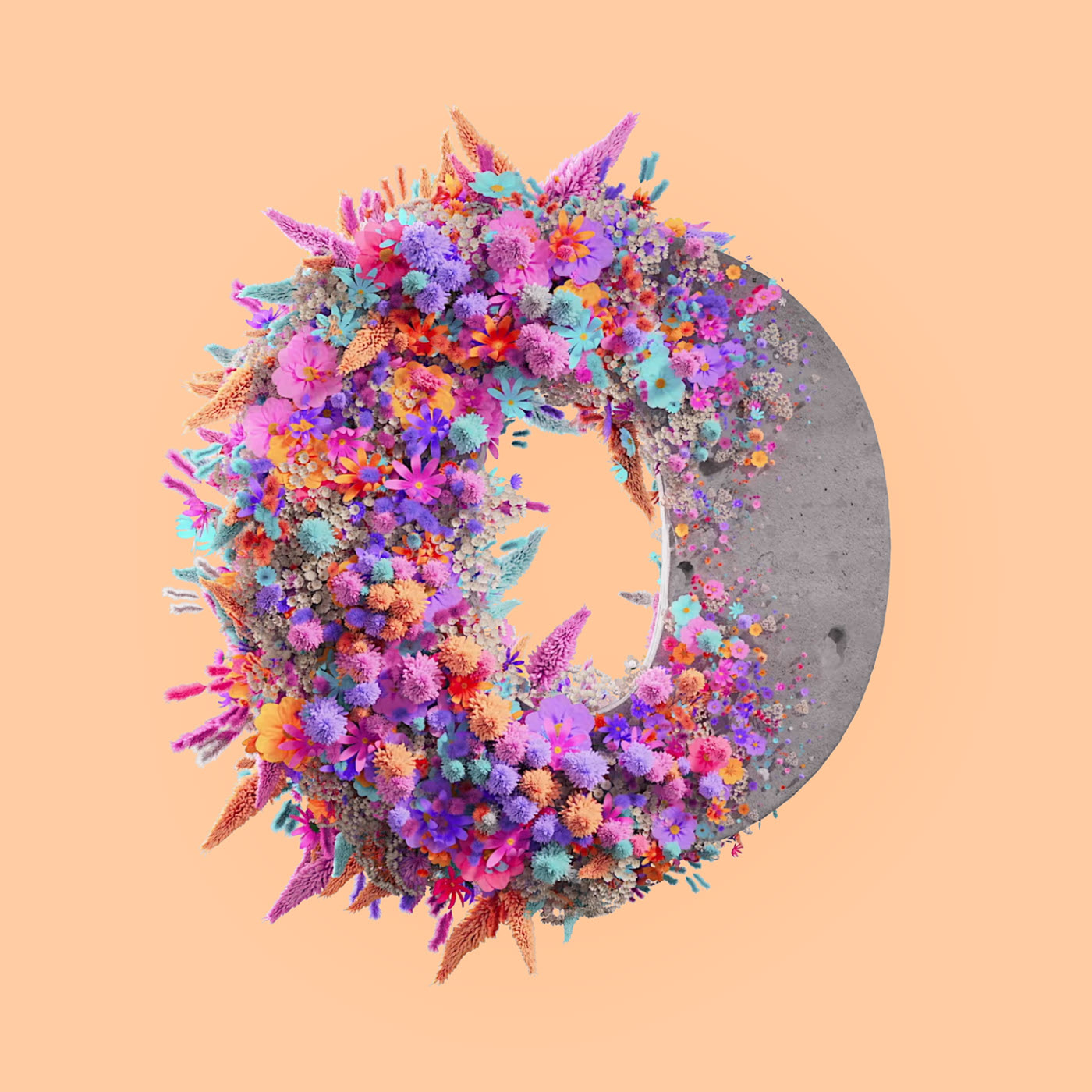 Flower 3D Typography Animation — Изображение №27 — 3D, Анимация на Dprofile