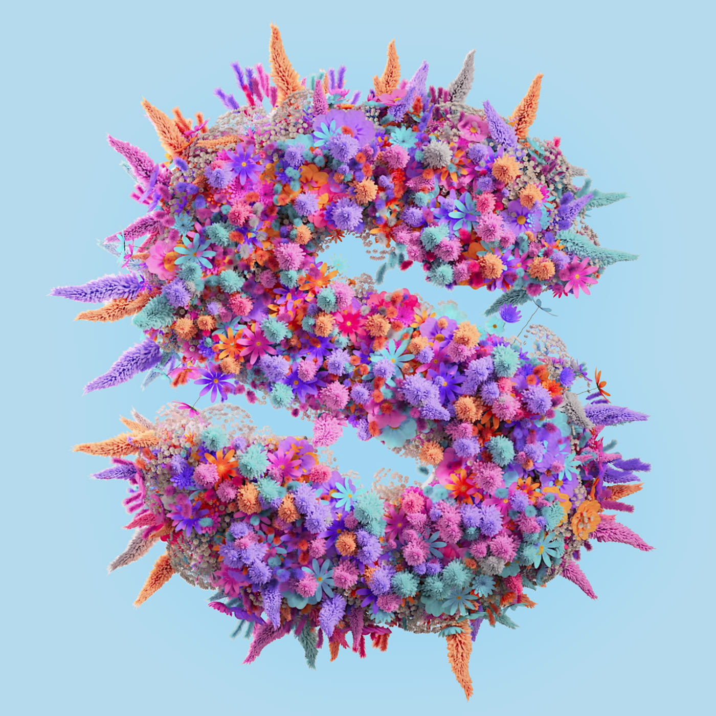 Flower 3D Typography Animation — Изображение №18 — 3D, Анимация на Dprofile