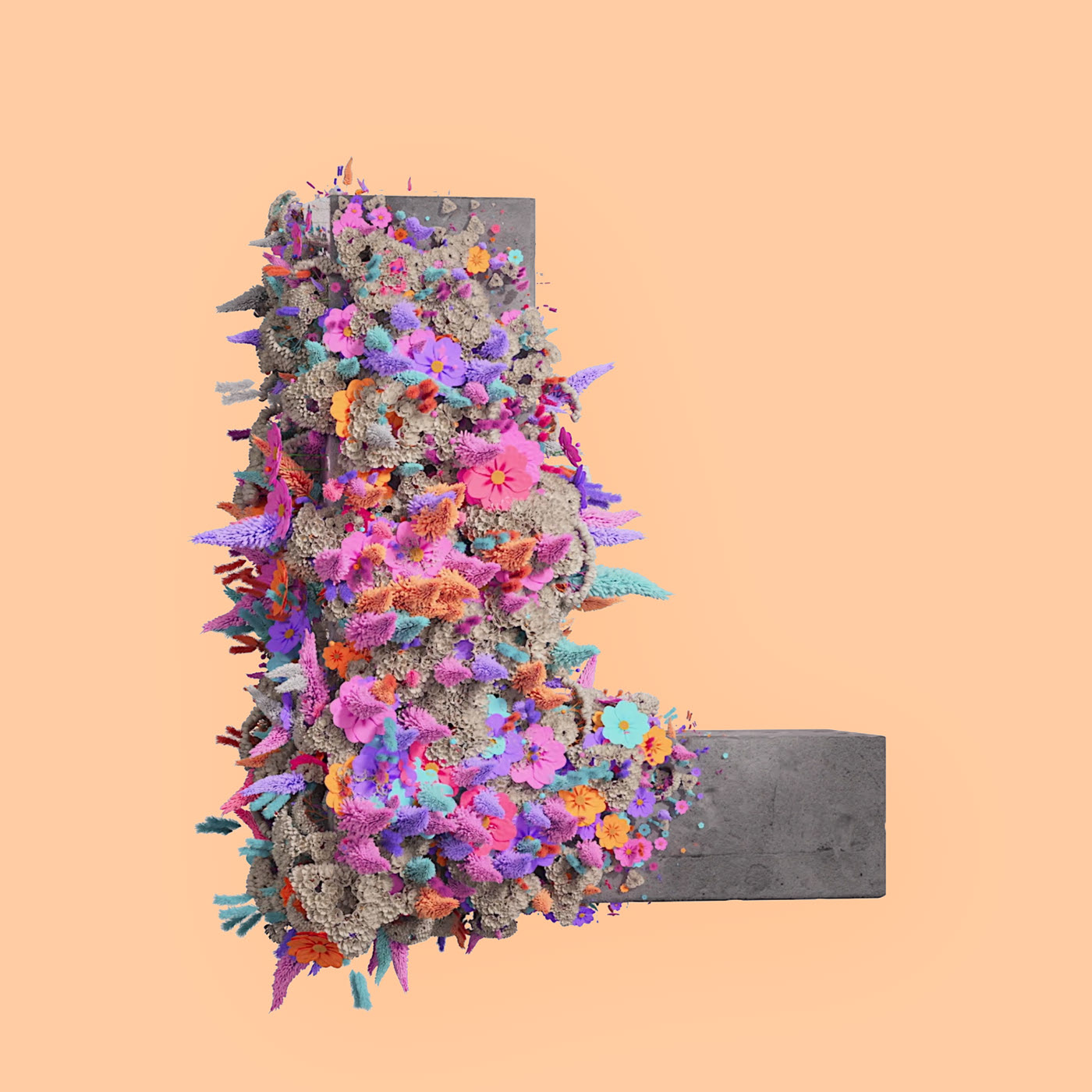 Flower 3D Typography Animation — Изображение №11 — 3D, Анимация на Dprofile