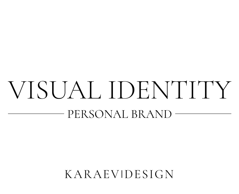 Visual identity | Personal Brand | Karaev Design на Dprofile