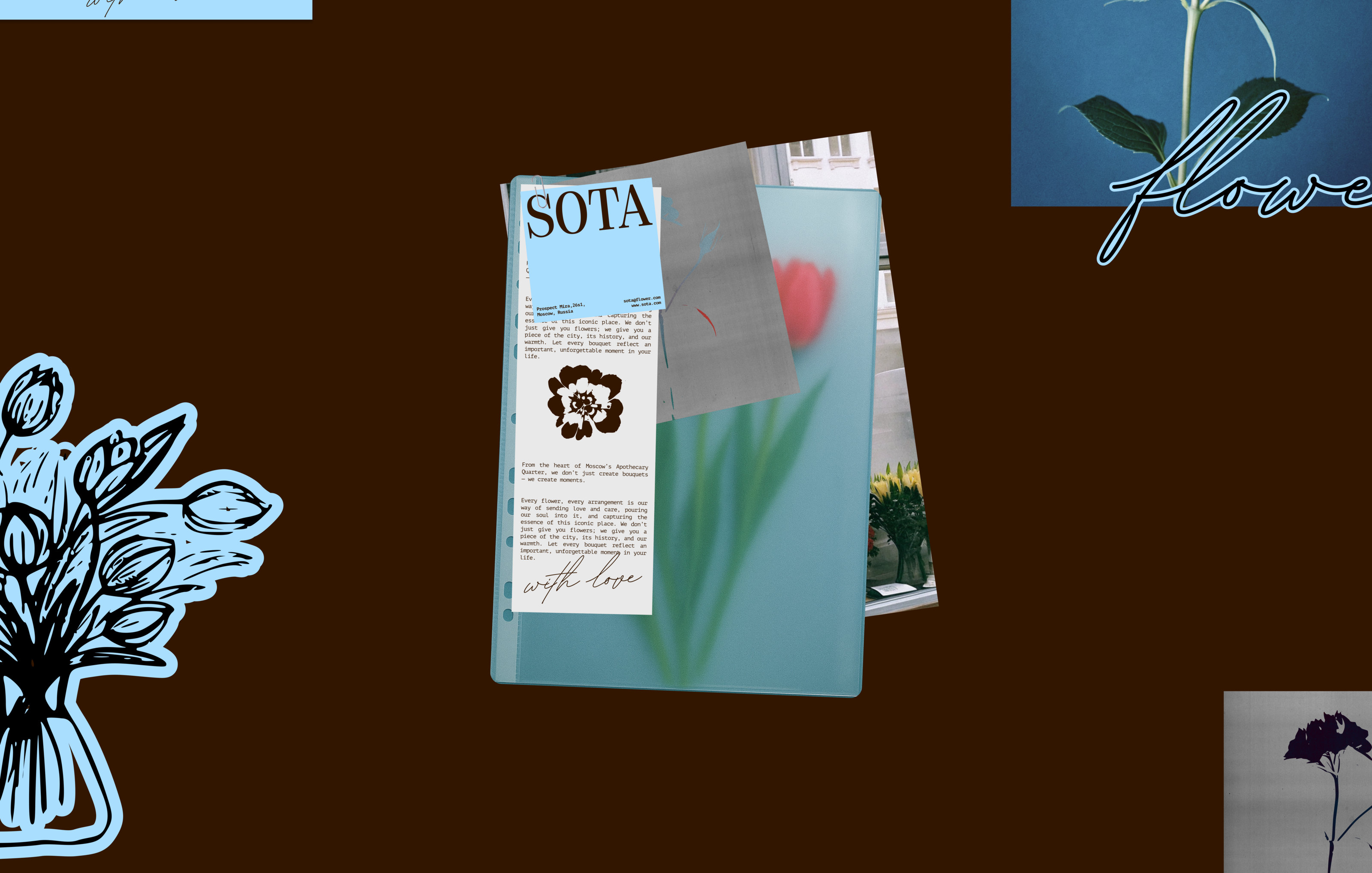 SOTA - айдентика для бренда цветов — Изображение №6 — Брендинг на Dprofile