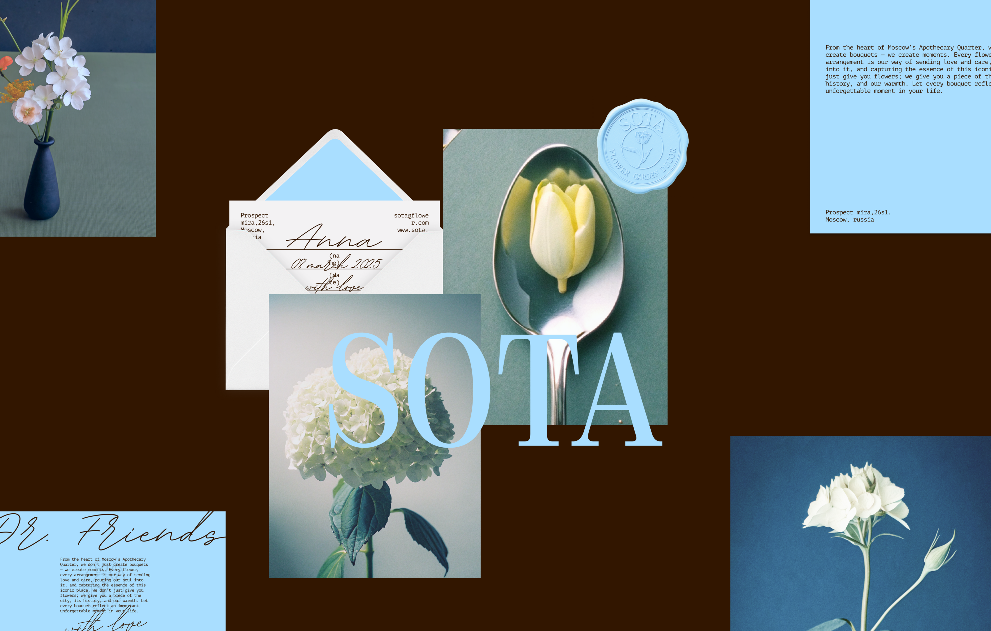 SOTA - айдентика для бренда цветов — Изображение №5 — Брендинг на Dprofile