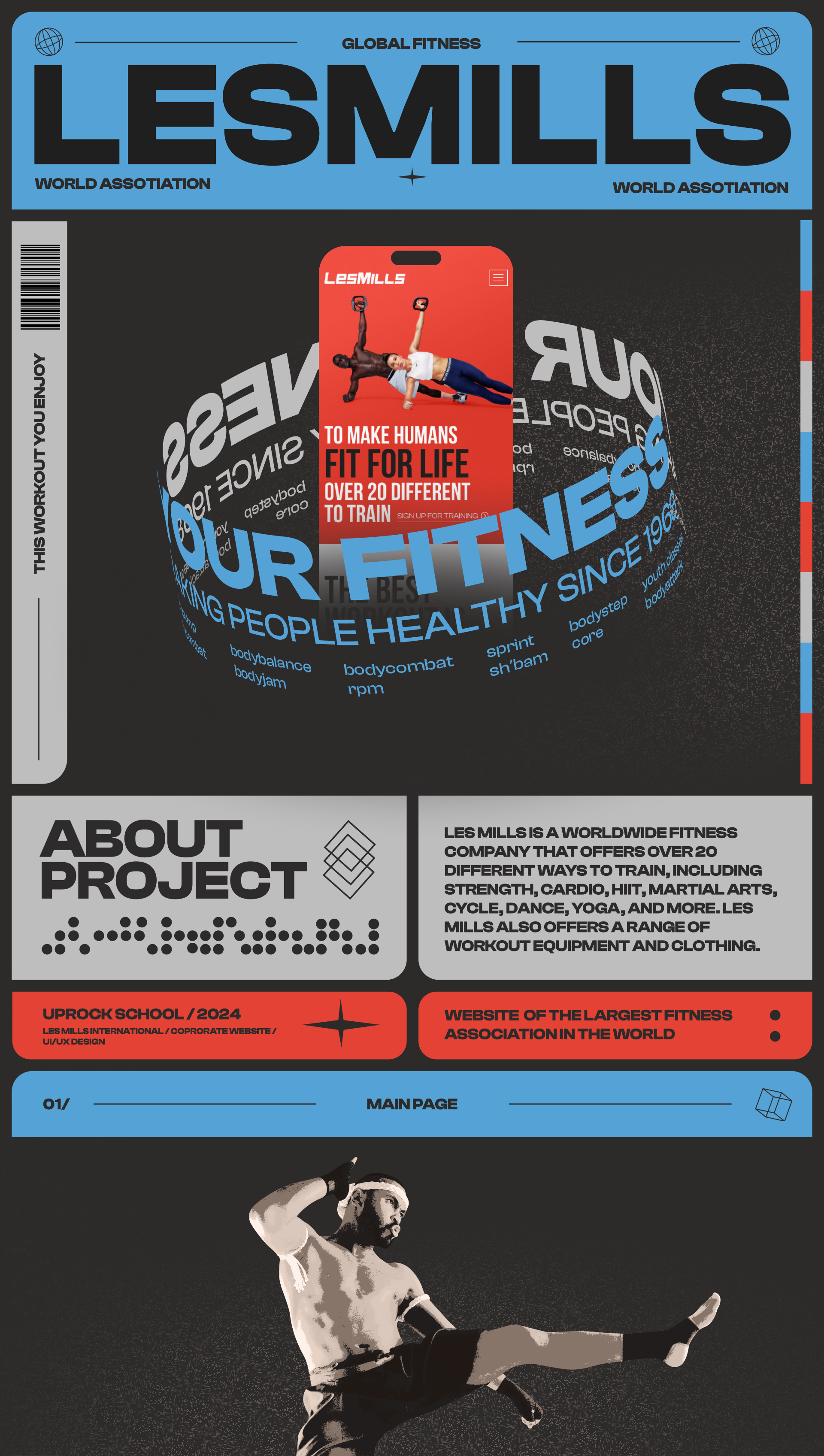 LES MILLS Fitness / Redisign of corporate site — Изображение №1 — Интерфейсы, Анимация на Dprofile
