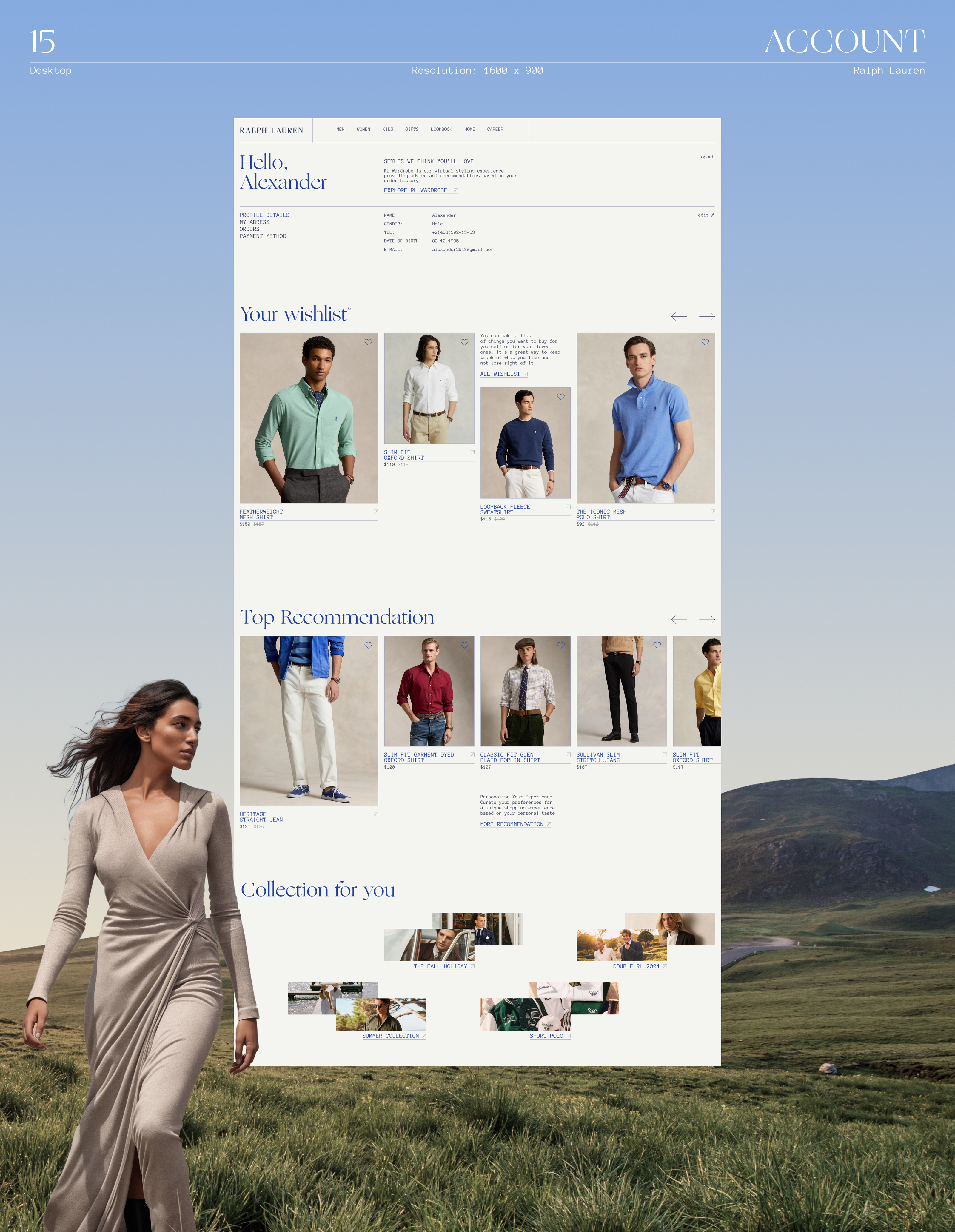 Ralph Lauren | E-commerce | UX UI — Изображение №21 — Интерфейсы, Анимация на Dprofile