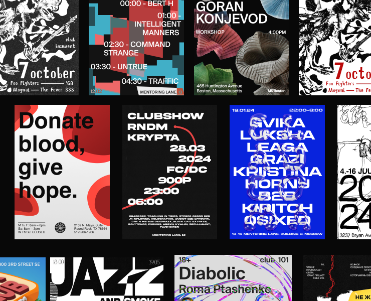 Poster collection / vol.1 — Иллюстрация, Графика на Dprofile