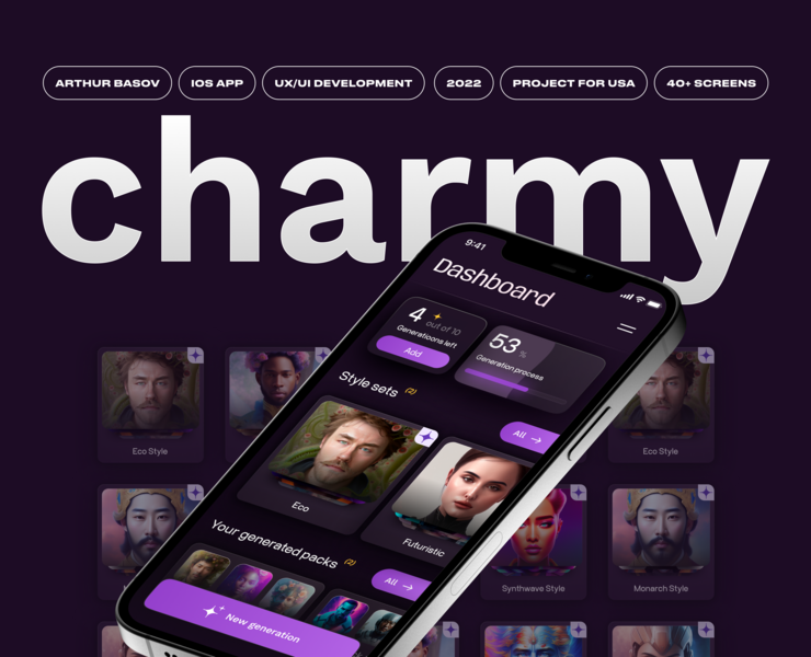 charmy® / ai avatar generation на Dprofile